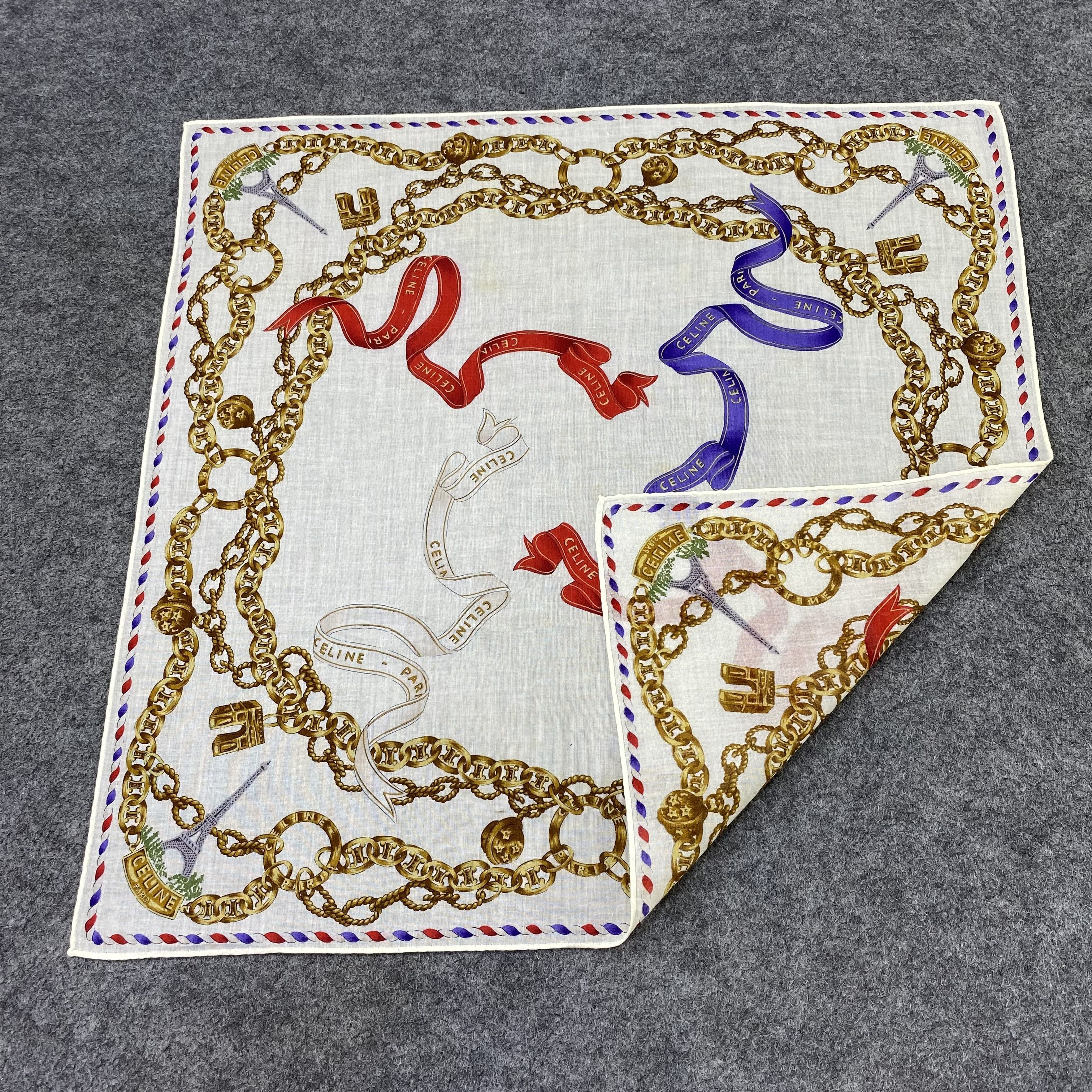 Celine Celine Handkerchief Neckerchief Bandana-B1815 Size ONE SIZE - 5 Thumbnail