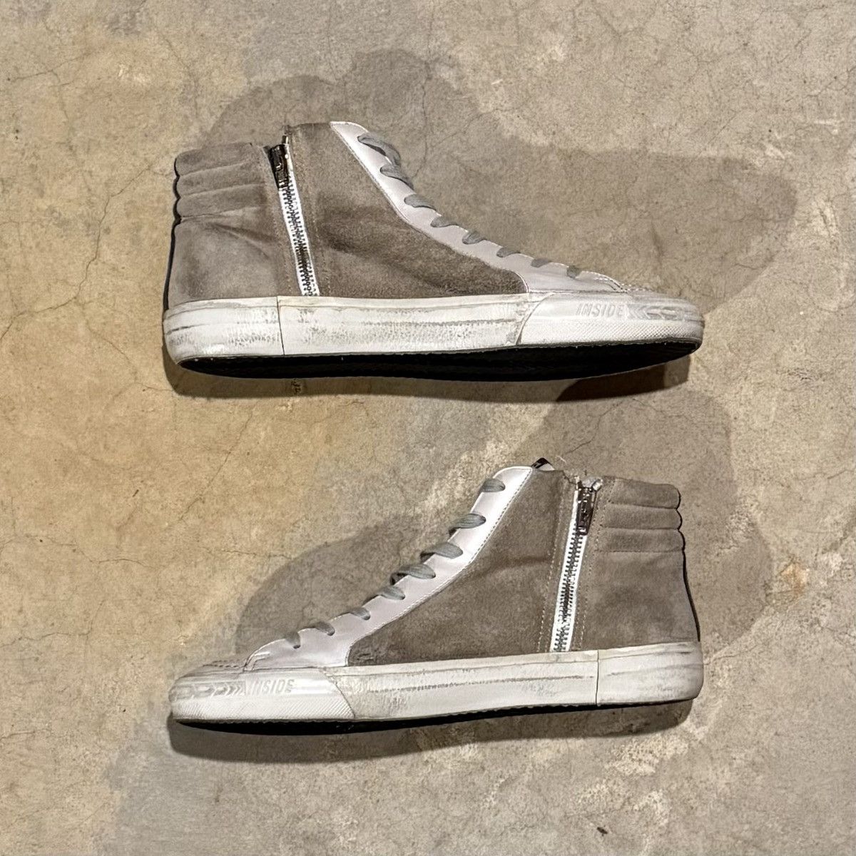 Golden Goose Golden Goose Slide Distressed Suede Sneakers US 8 Size US 8 / EU 41 - 4 Thumbnail