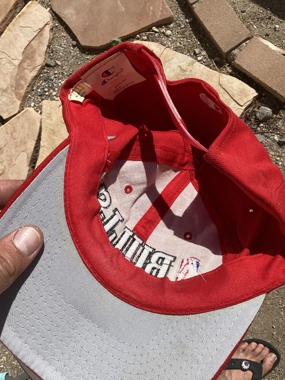 Champion Vintage 90s/Y2K NBA Chicago Bulls basketball champion hat Size ONE SIZE - 4 Thumbnail