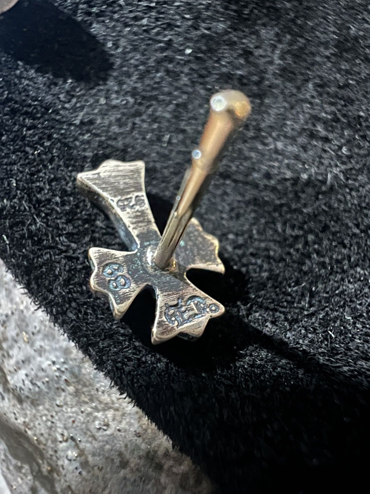 Chrome Hearts Chrome Hearts Cross stud earring Size ONE SIZE - 8 Thumbnail