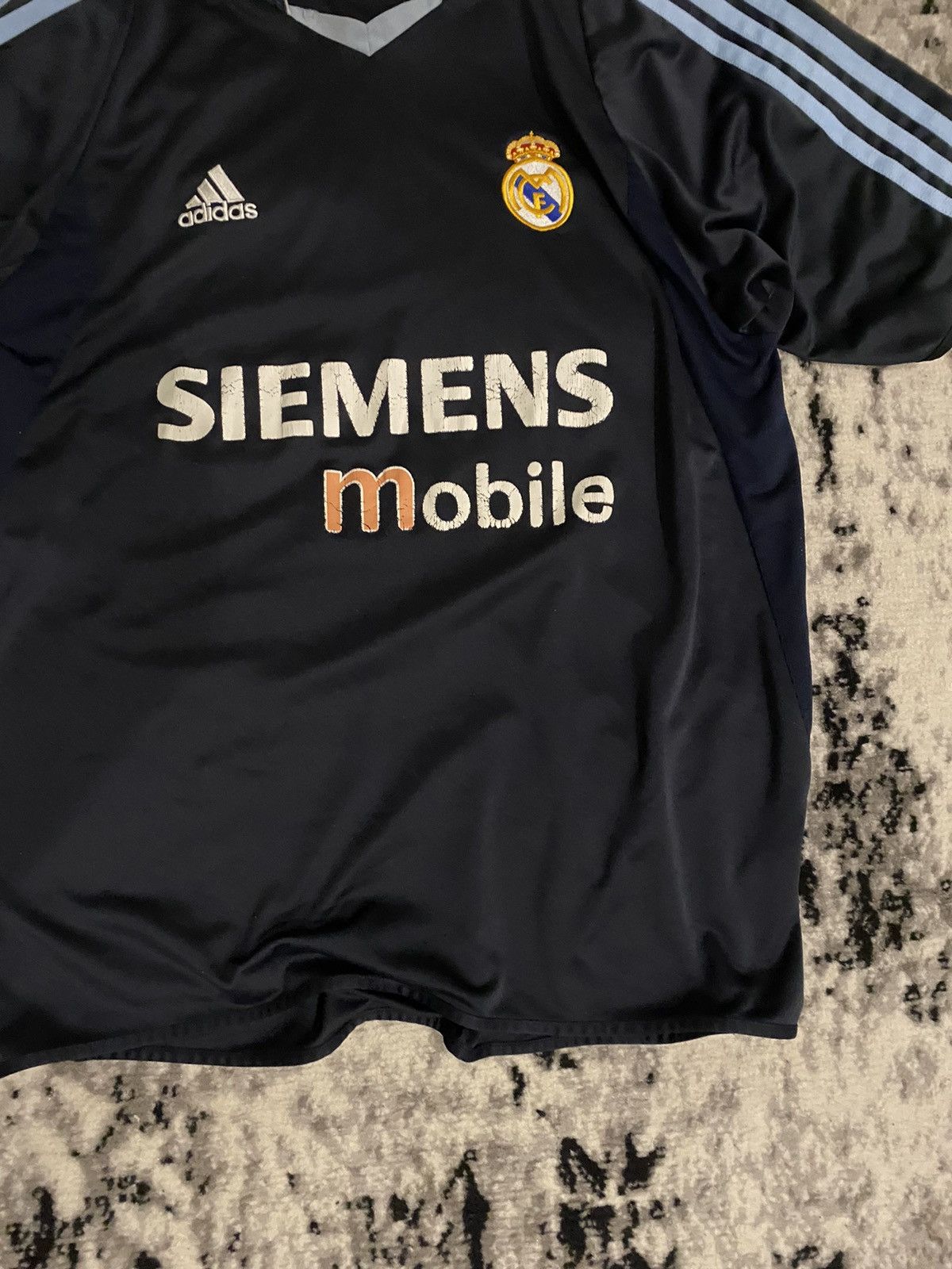 Adidas Vintage Real Madrid Jersey Siemens Mobile Retro 2003