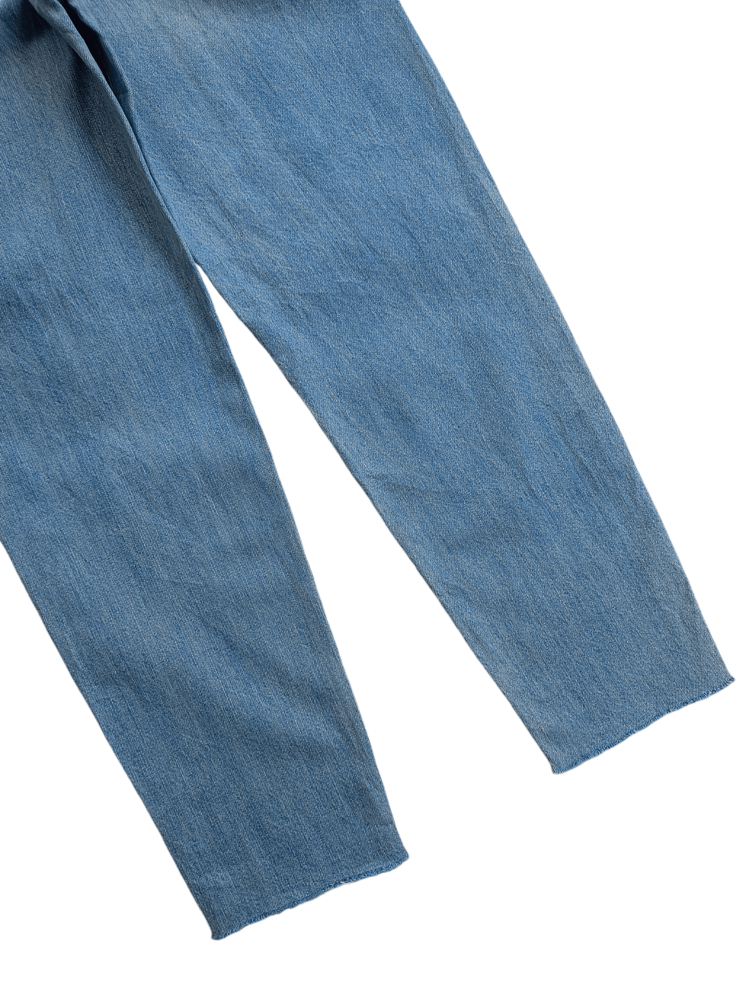 Kaihara Denim × Uniqlo × Vintage UNIQLO Cropped Distressed Relaxed Tapered Streetwear Denim Size 22" - 23 Thumbnail