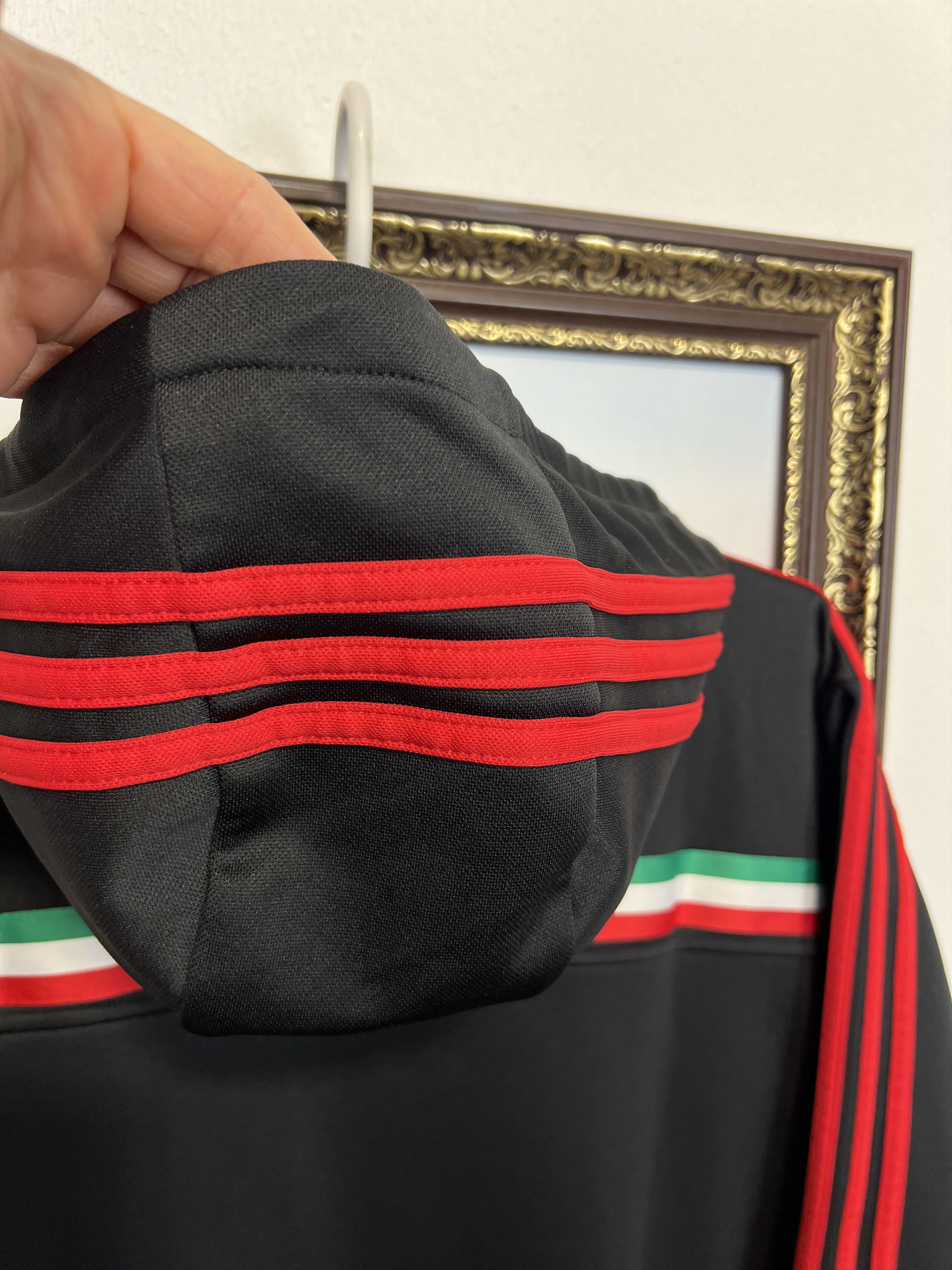 Adidas Vintage AC Milan Football Hooded Jacket Maglia Track Top Size US M / EU 48-50 / 2 - 11 Thumbnail