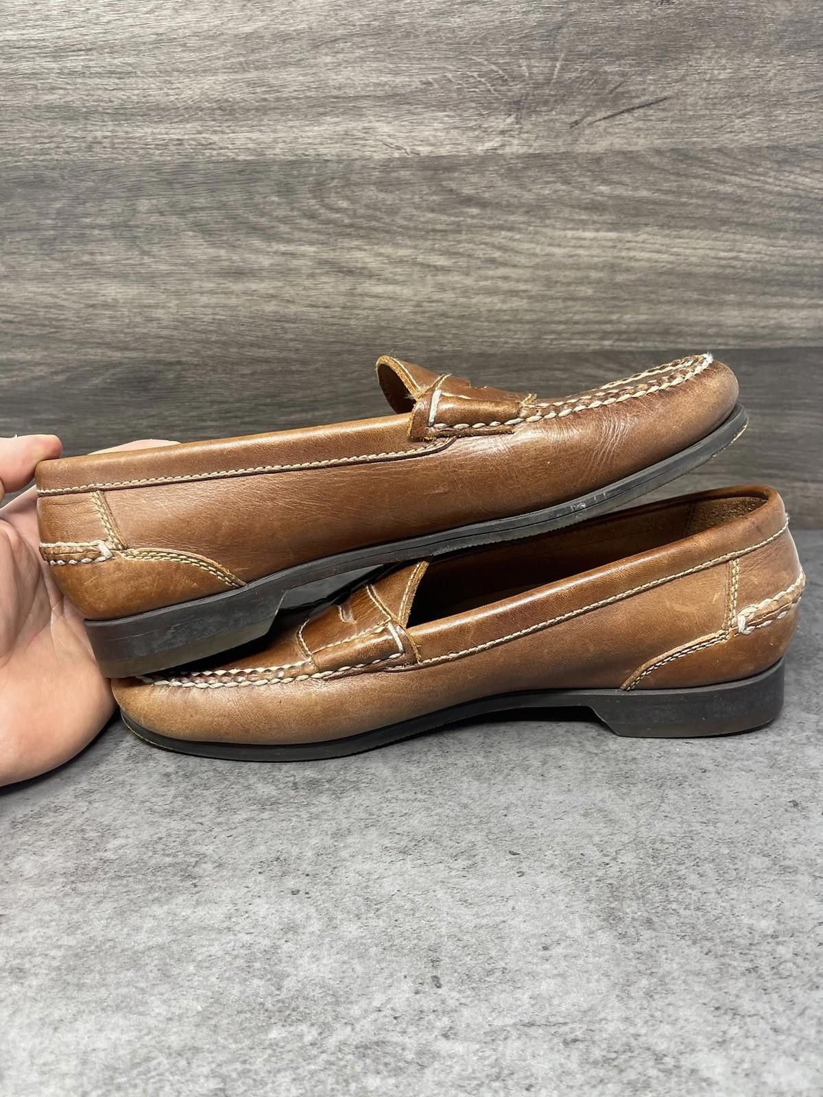 Johnston & Murphy Johnston Murphy Shoes Mens Size 10.5 Brown Leather loafers Size US 10.5 / EU 43-44 - 7 Thumbnail