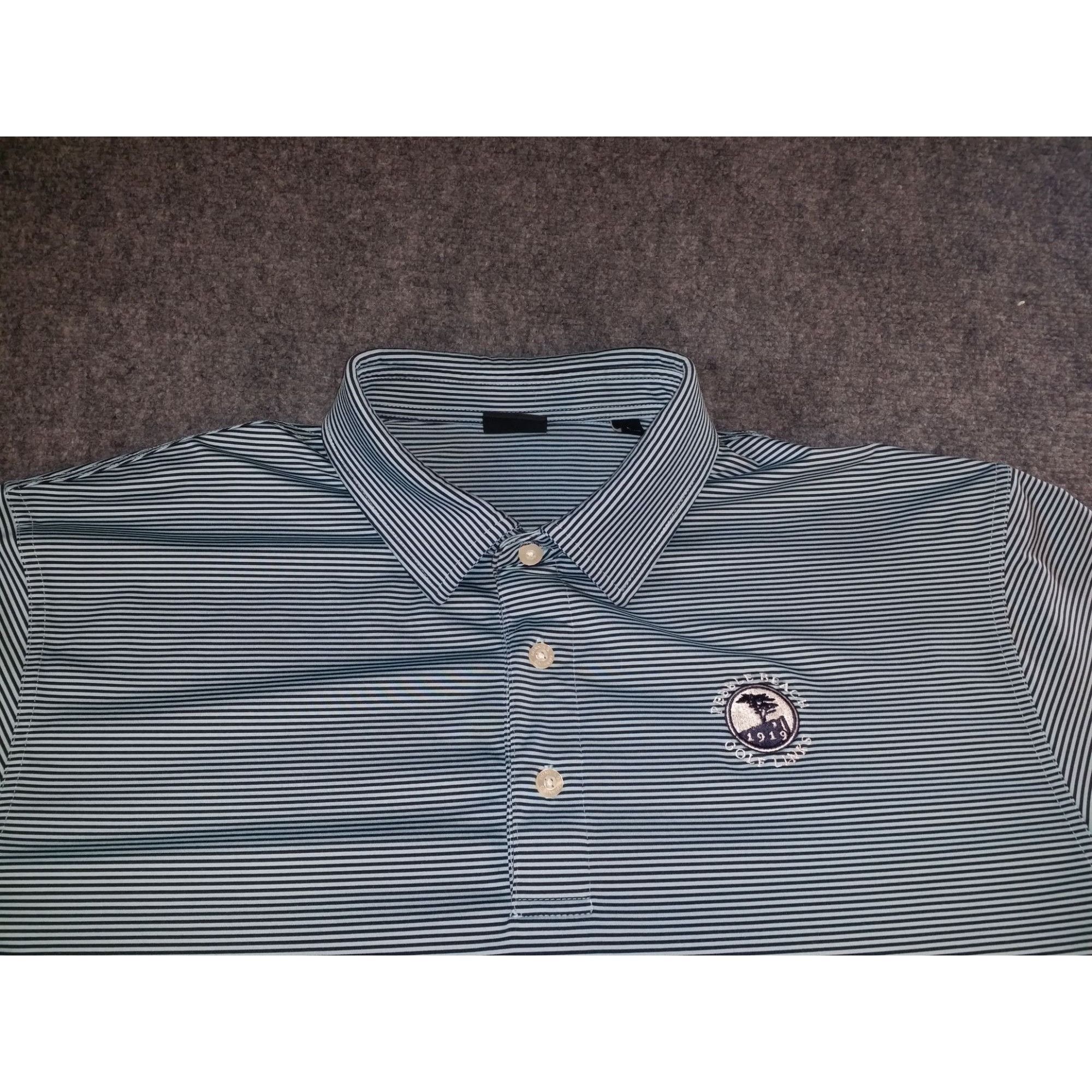 Lone Cypress By Pebble Beach Pebble Beach Golf Links Polo Men Sz L Dunning Golf Embroider Size US L / EU 52-54 / 3 - 2 Thumbnail