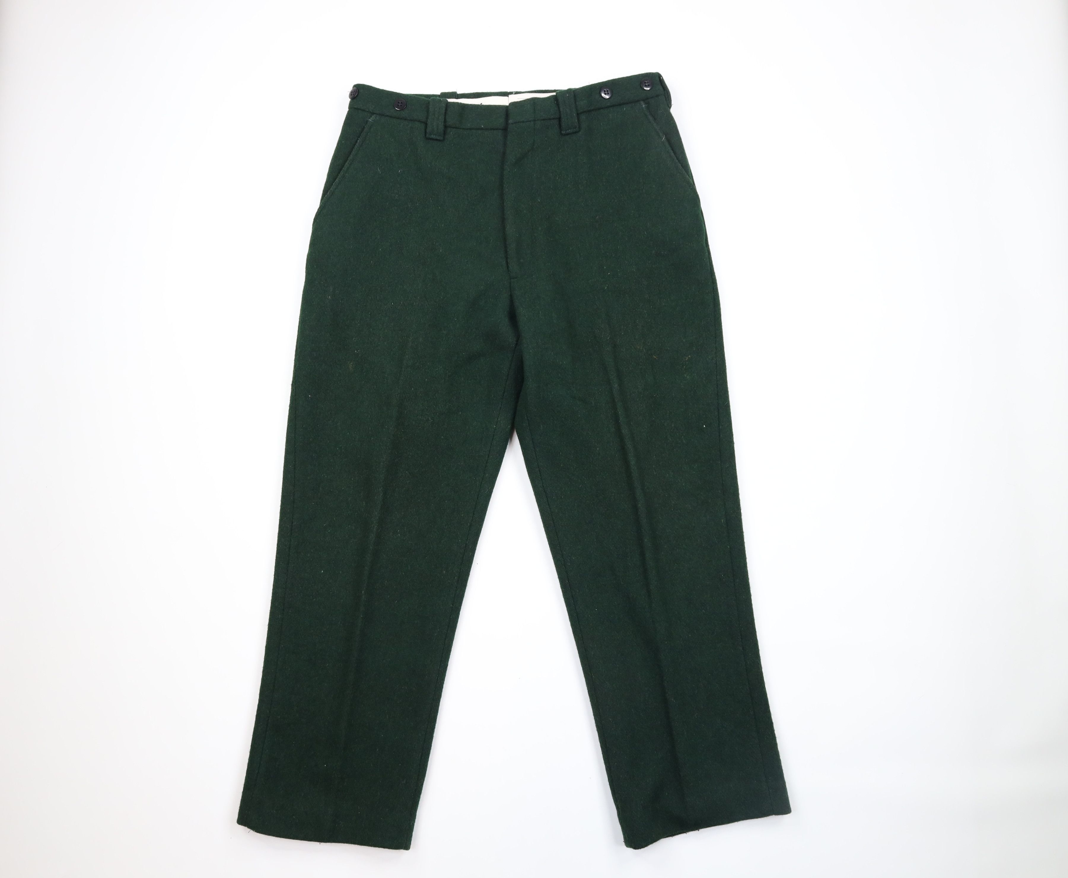 image of Vintage 70's Streetwear Heavyweight Wool Mackinaw Pants Usa in Green, Men's (Size 34)