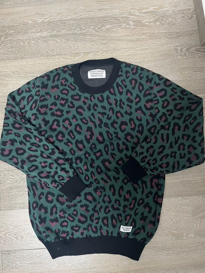 Wacko Maria Wacko Maria Leopard Print Pullover Sweater Size US L / EU 52-54 / 3 - 1 Thumbnail