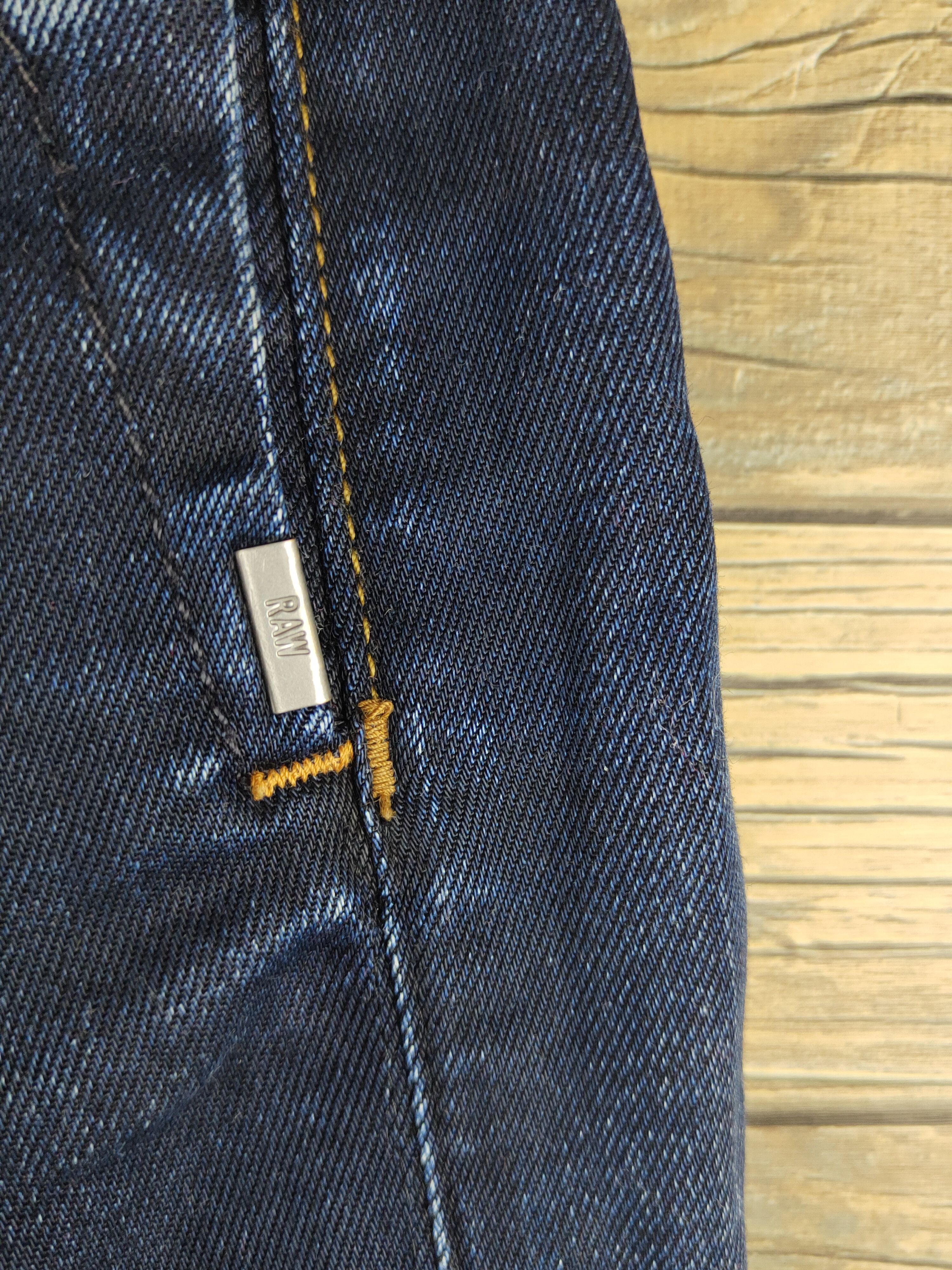 G-Star DL G-star Raw Dark Blue Distressed Ripped Jeans #S2889 Size US 33 - 6 Thumbnail