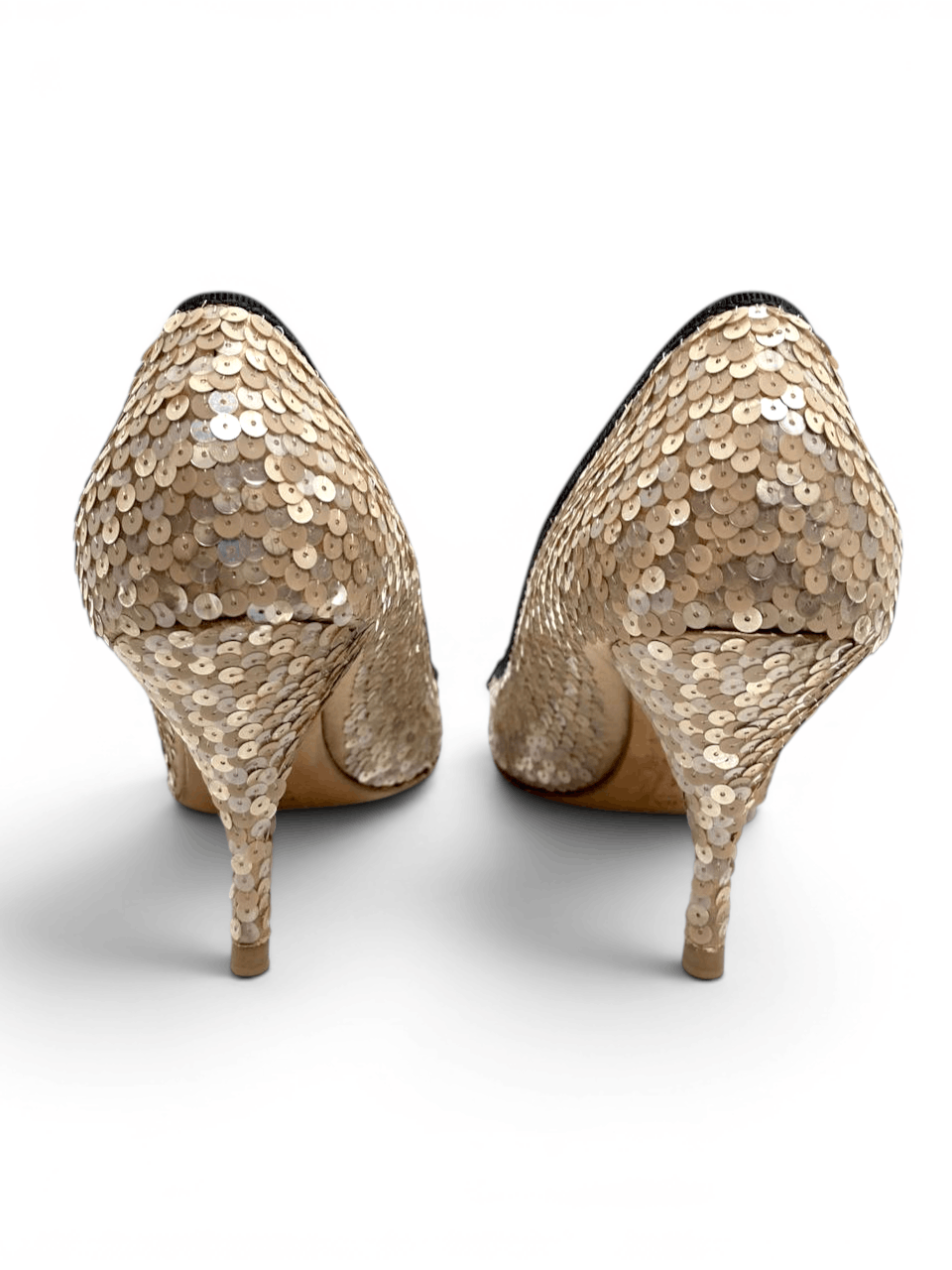 Prada rada Sequin Embellished Bow Classic Mid Heels Pumps Size US 7.5 / IT 37.5 - 8 Thumbnail