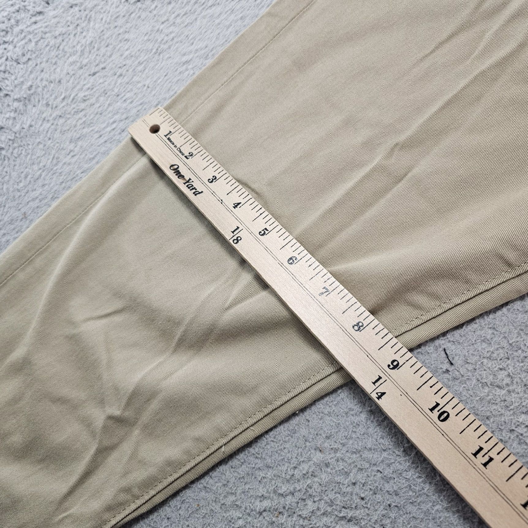 Levi's Levi's Pants Mens 32x31 Khaki Stretch Chino Elastic Cuffs Flat Front Pockets Casual Vintage No 32x34 Waist 32 Inseam 31 Mens Size US 32 / EU 48 - 6 Thumbnail
