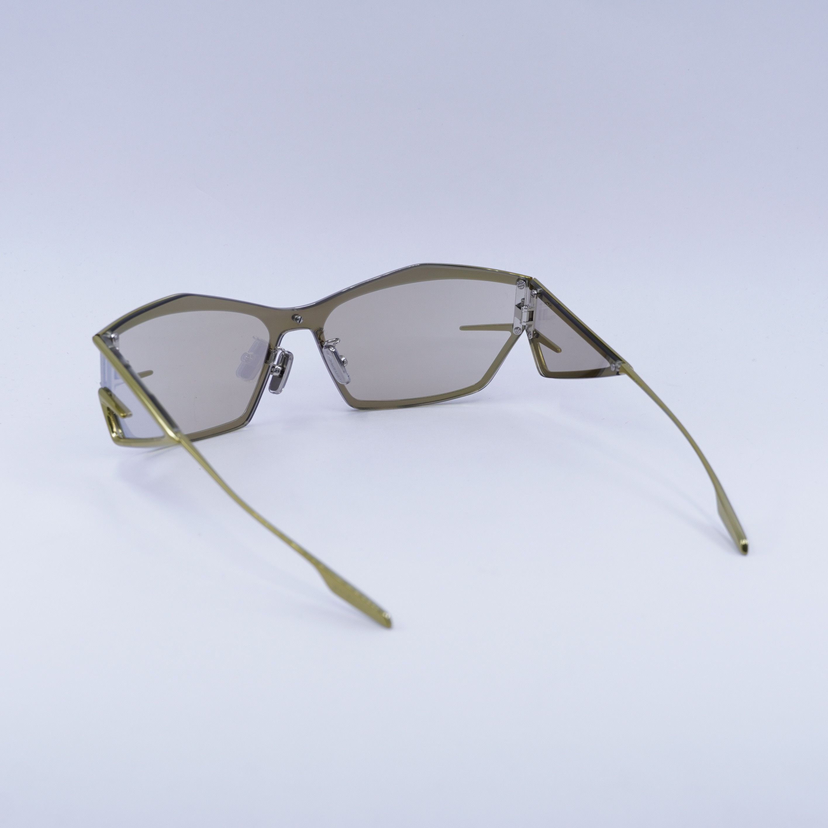 Givenchy Givenchy GV40066U 39C Sunglasses Yellow Geometric Frame Size ONE SIZE - 9 Thumbnail