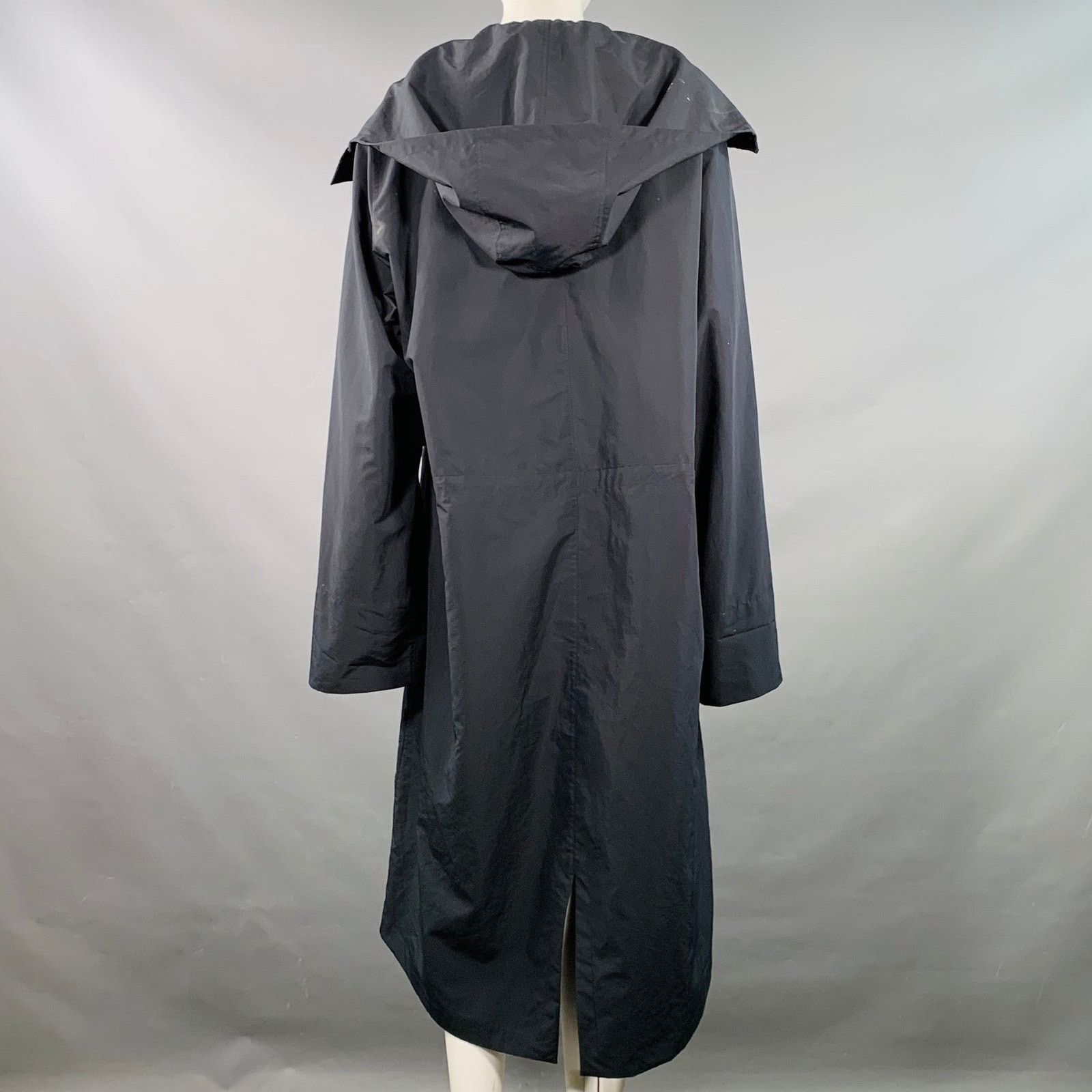 Jil Sander JIL SANDER Size XS Navy Polyester Hooded Zip Up Coat Size XS / US 0-2 / IT 36-38 - 4 Thumbnail