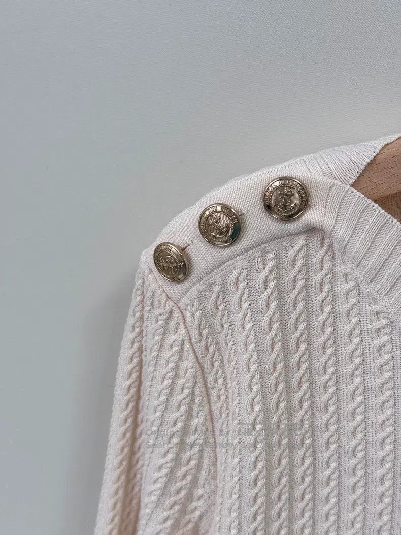 Chanel Chanel Beige knitted long sleeves Size S / US 4 / IT 40 - 3 Thumbnail