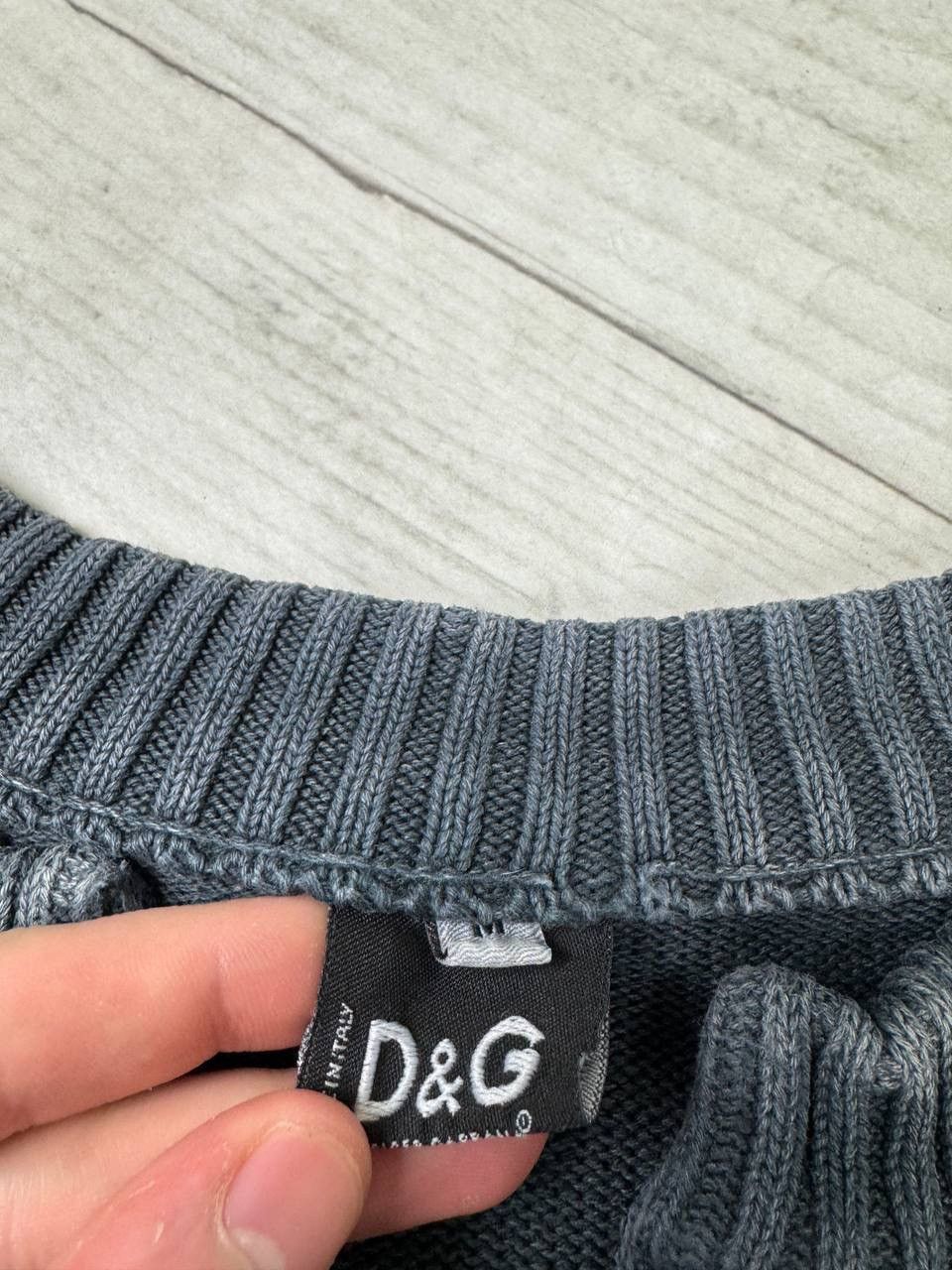 Vintage Dolce Gabbana Big Logo Avant Garde Knit Sweater 90s