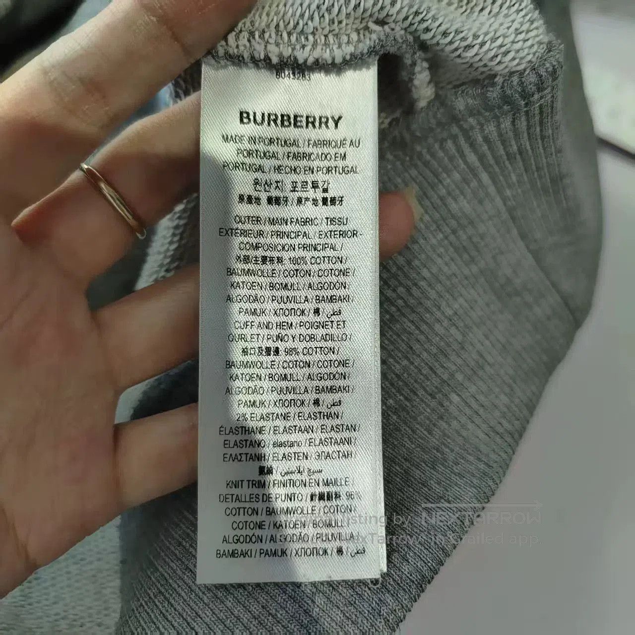 Burberry burberry gray zip-up hoodie in size small. Size US S / EU 44-46 / 1 - 5 Thumbnail