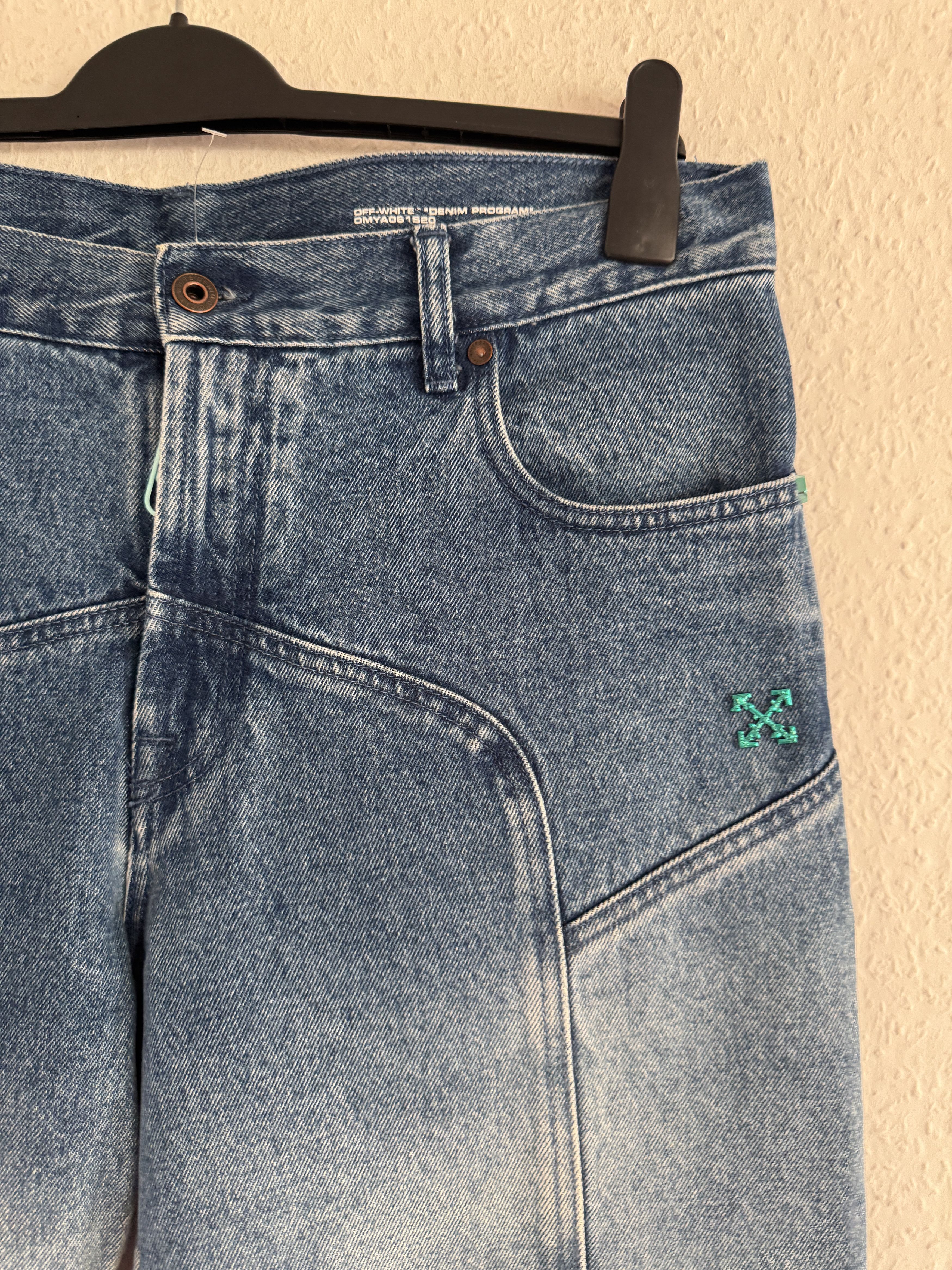 Off-White Paint-Splattered Degrade Denim Jeans Size US 34 / EU 50 - 6 Thumbnail