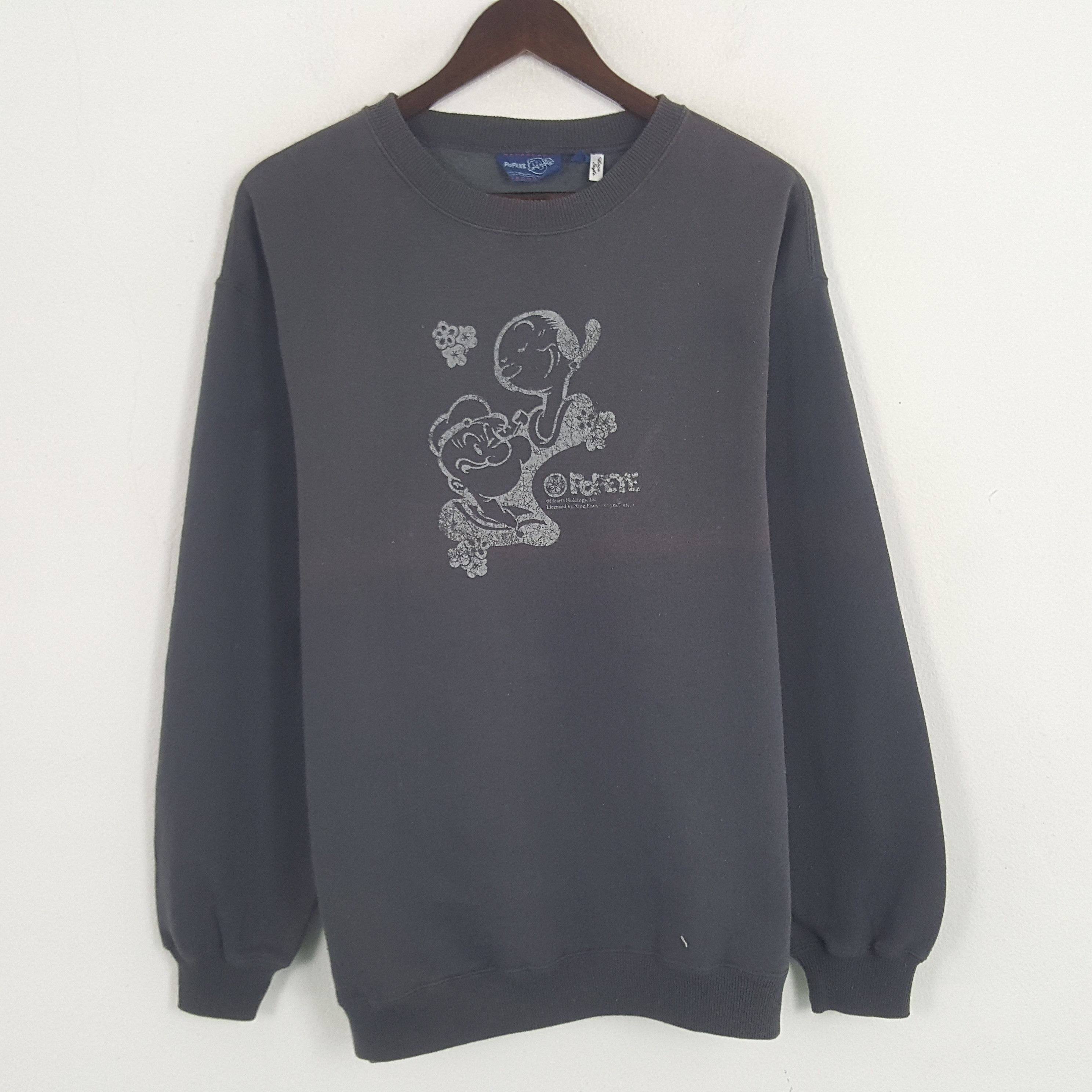 Cartoon Network × Japanese Brand × Vintage Vintage Popeye Sweatshirt Size US XL / EU 56 / 4 - 1 Thumbnail