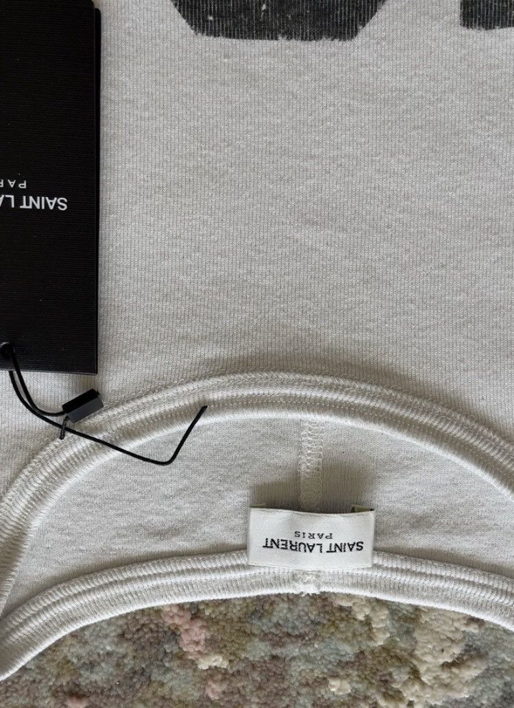 Saint Laurent Paris × Yves Saint Laurent Saint Laurent ysl cement gray T-shirt 2408-Nextarrow Size XS / US 0-2 / IT 36-38 - 2 Thumbnail