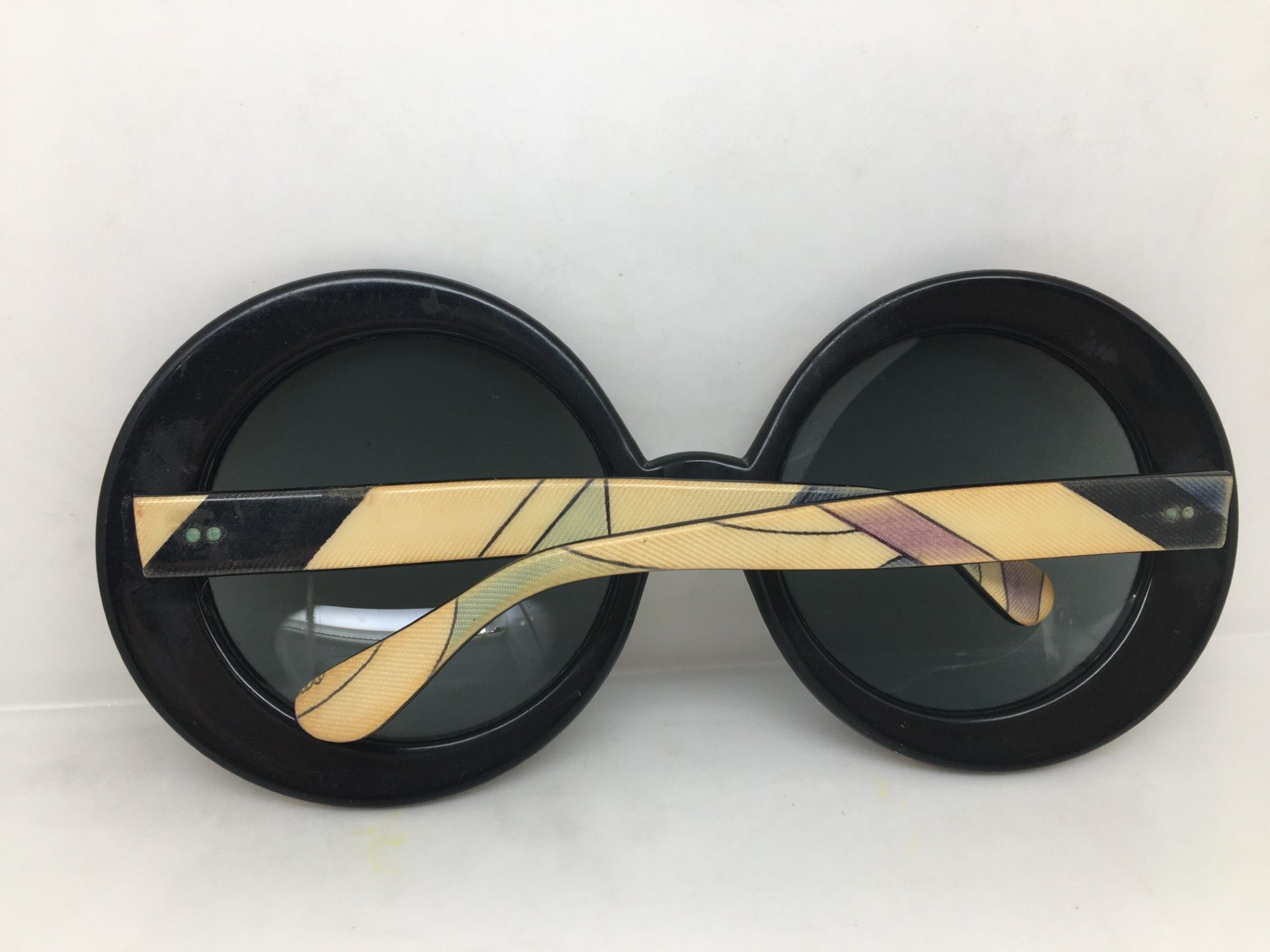 Emilio Pucci '69 MOD EMILIO PUCCI VINTAGE ROUND JACKIE O style Sunglasses Size ONE SIZE - 7 Thumbnail