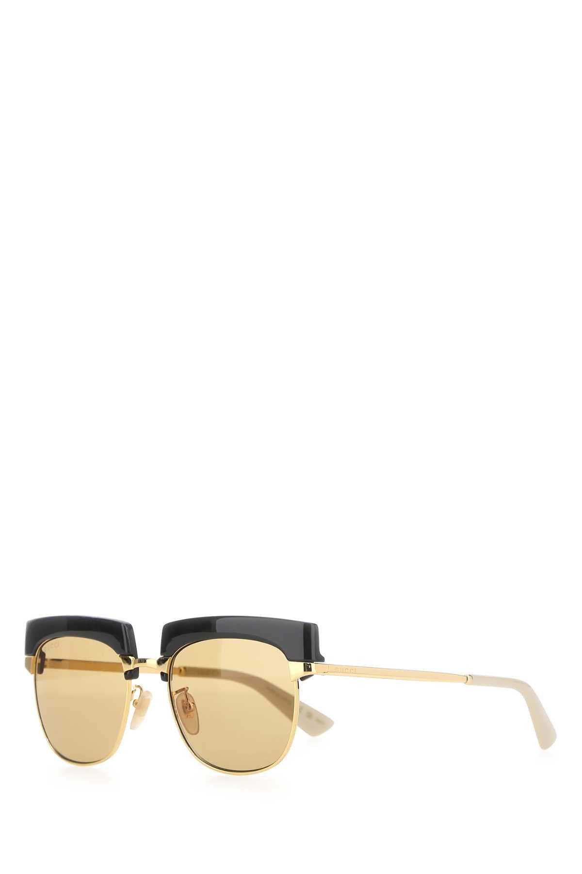Gucci Gold Metal Sunglasses Size ONE SIZE - 1 Thumbnail