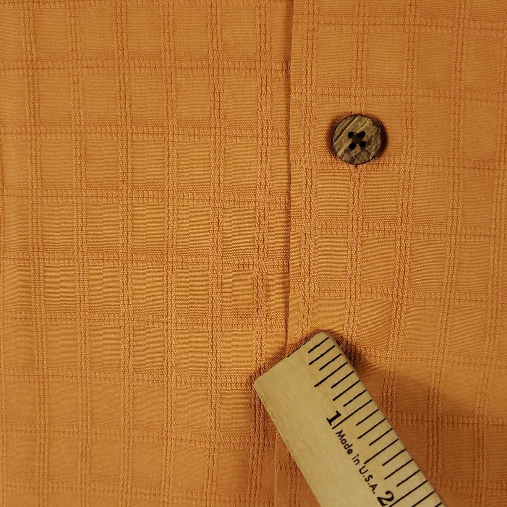 Tommy Bahama Tommy Bahama Hawaiian Shirt Mens 2XL Orange Silk Short Sleeve Button-Up Check Aloha Size US XXL / EU 58 / 5 - 3 Thumbnail