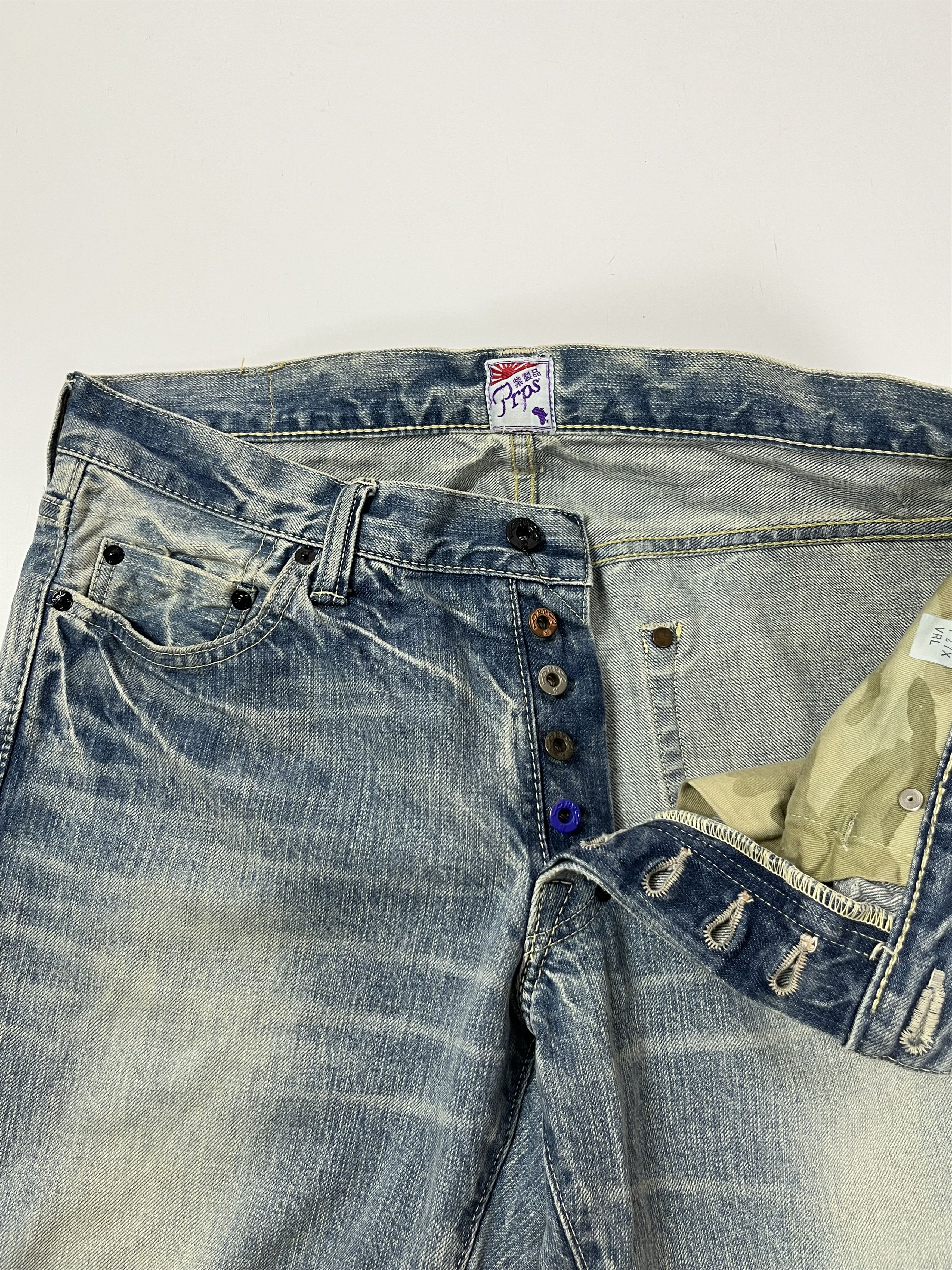 Prps Prps Japan Denim Jeans Selvedge Size W33 L34 Distressed Size US 33 - 3 Thumbnail