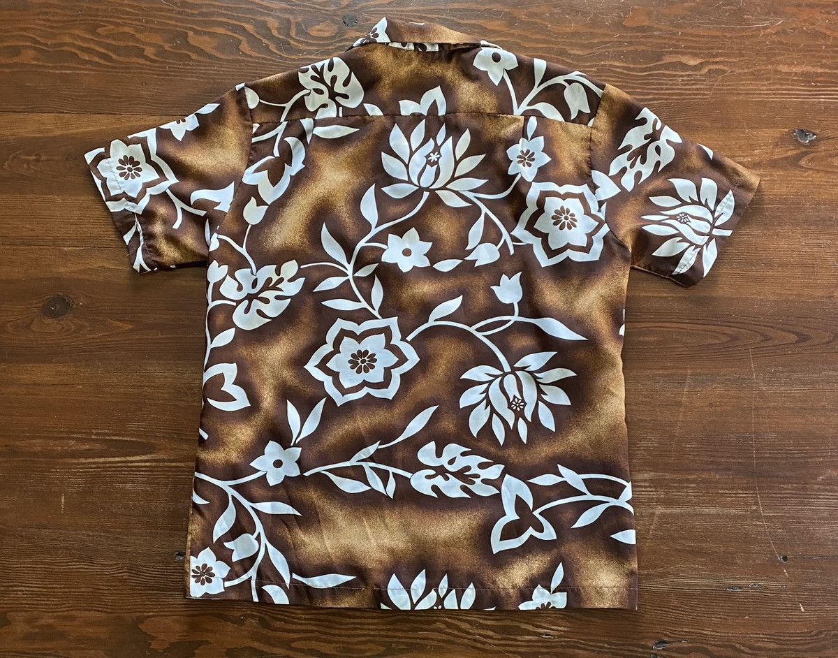 Vintage Vintage 60’s/70’s Brown Hawaiian Shirt Button Up Size US M / EU 48-50 / 2 - 13 Thumbnail