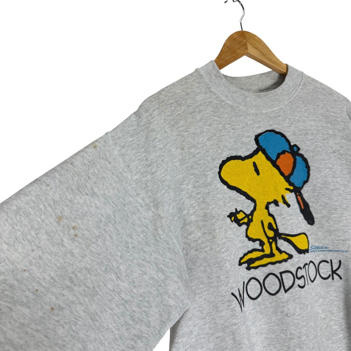 Peanuts 🌟90s PEANUTS WOODSTOCK SCHULZ SWEATSHIRT Size US L / EU 52-54 / 3 - 4 Thumbnail