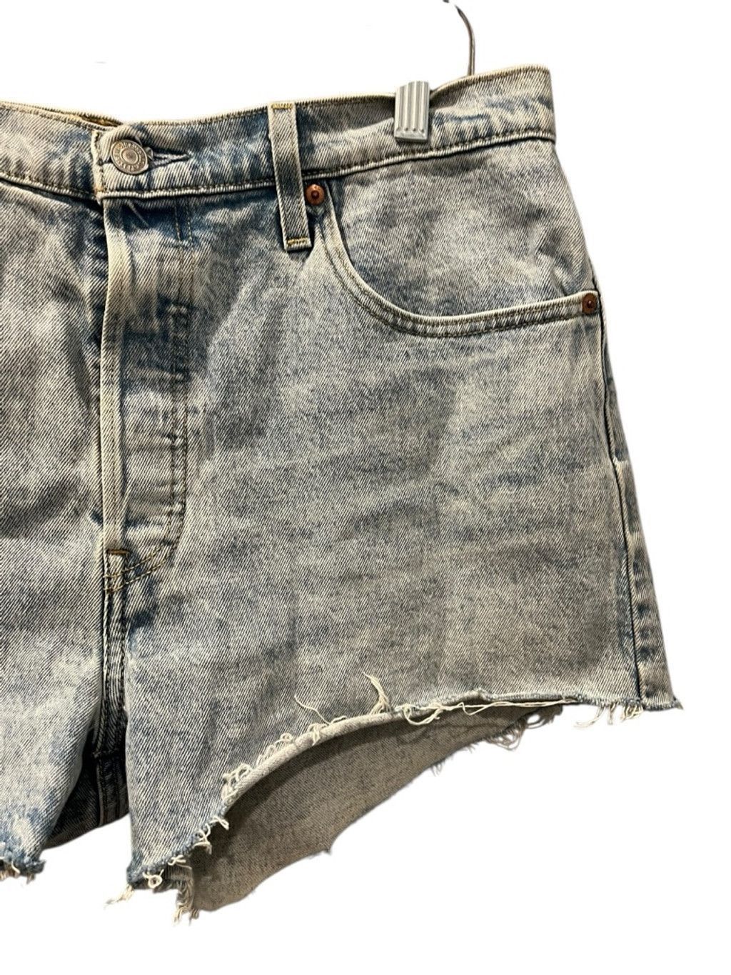 Levi's Levi Strauss 501 Denim Jean Shorts Size 34 Button Fly Blue Size 34" / US 12 / IT 48 - 4 Thumbnail