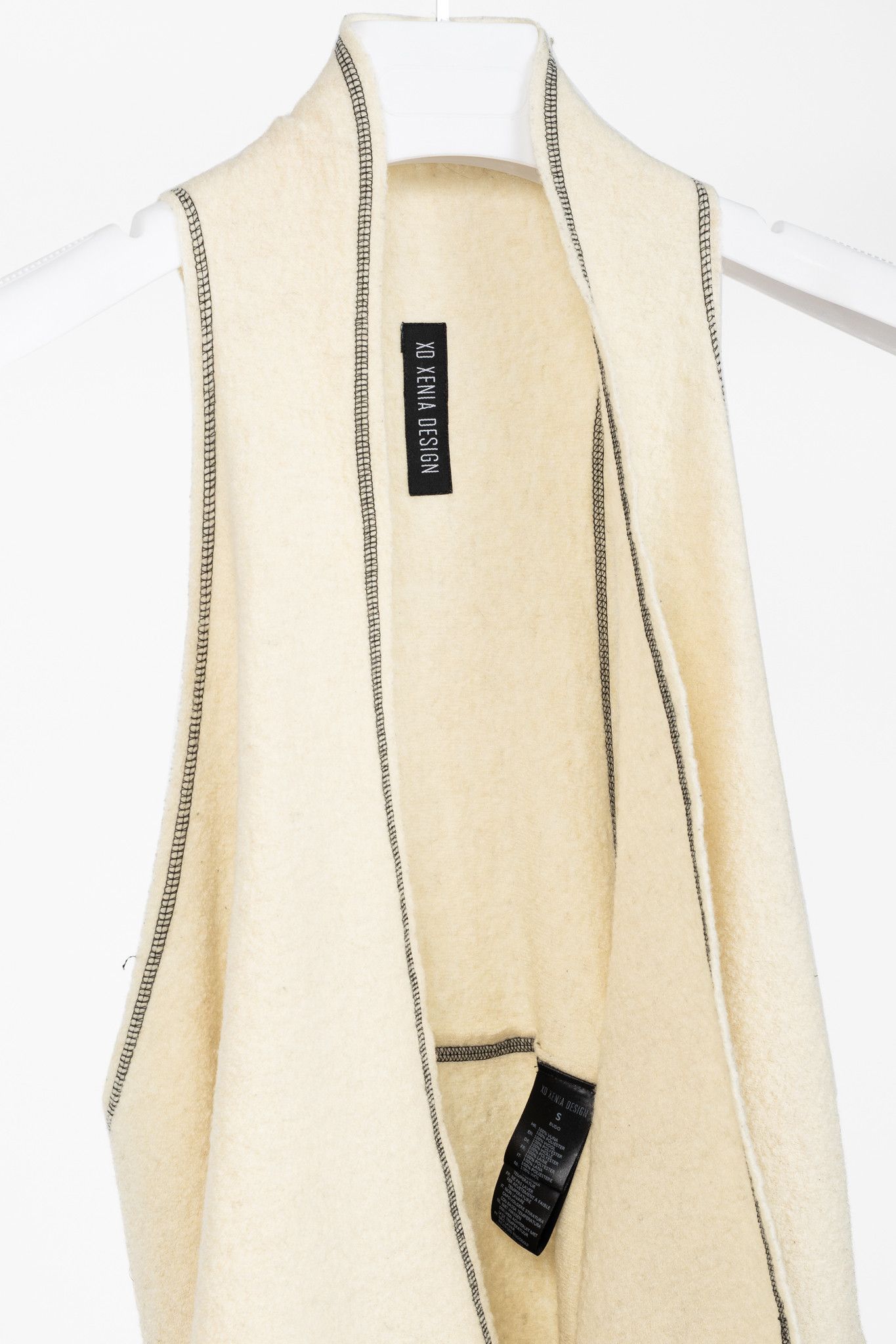 Other XD Xenia Design Budo Boiled-Wool Open-Front Waterfall Vest Size S / US 4 / IT 40 - 3 Thumbnail