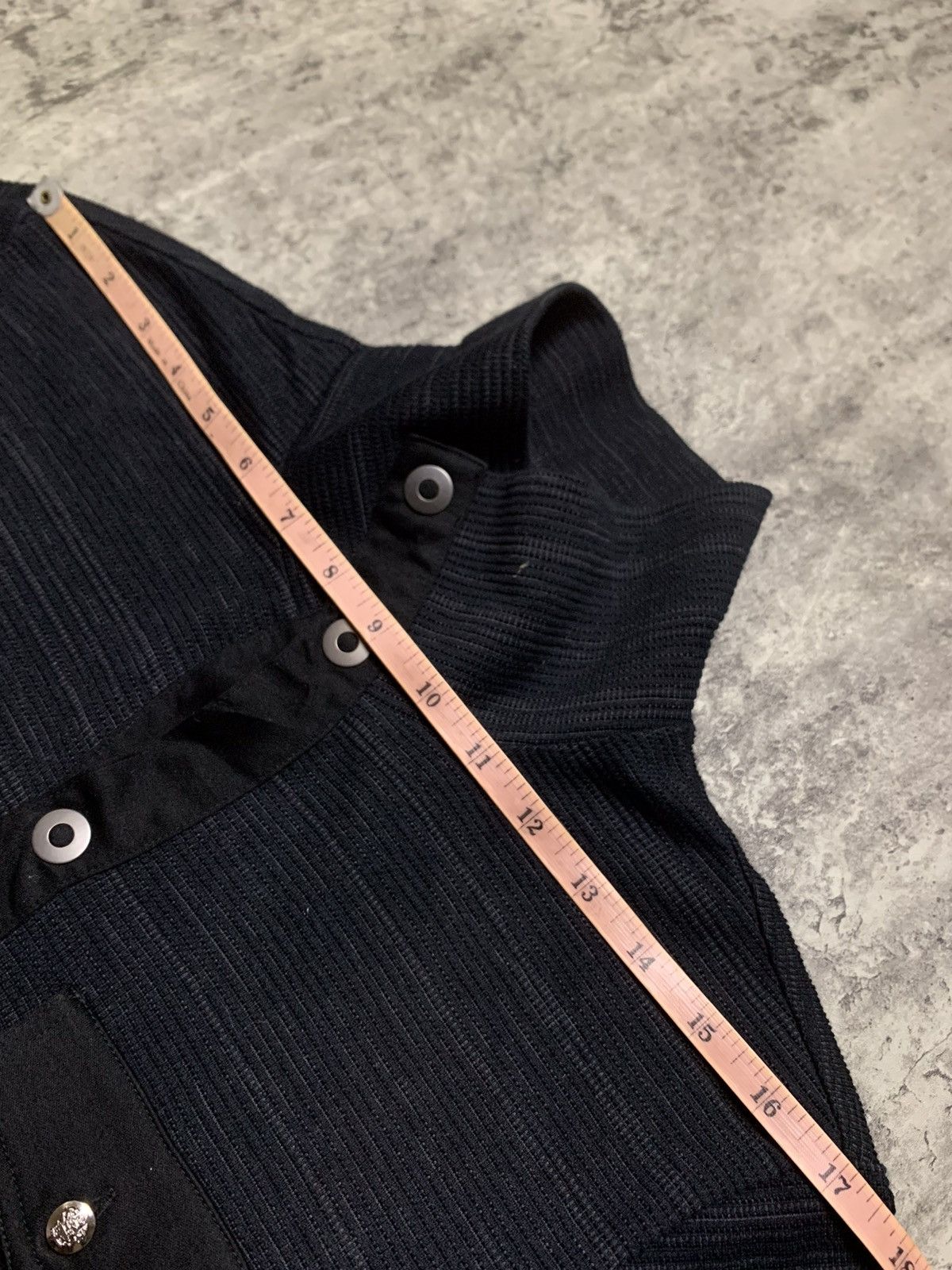 Japanese Brand Schlussel Black Button Up Size US M / EU 48-50 / 2 - 11 Thumbnail