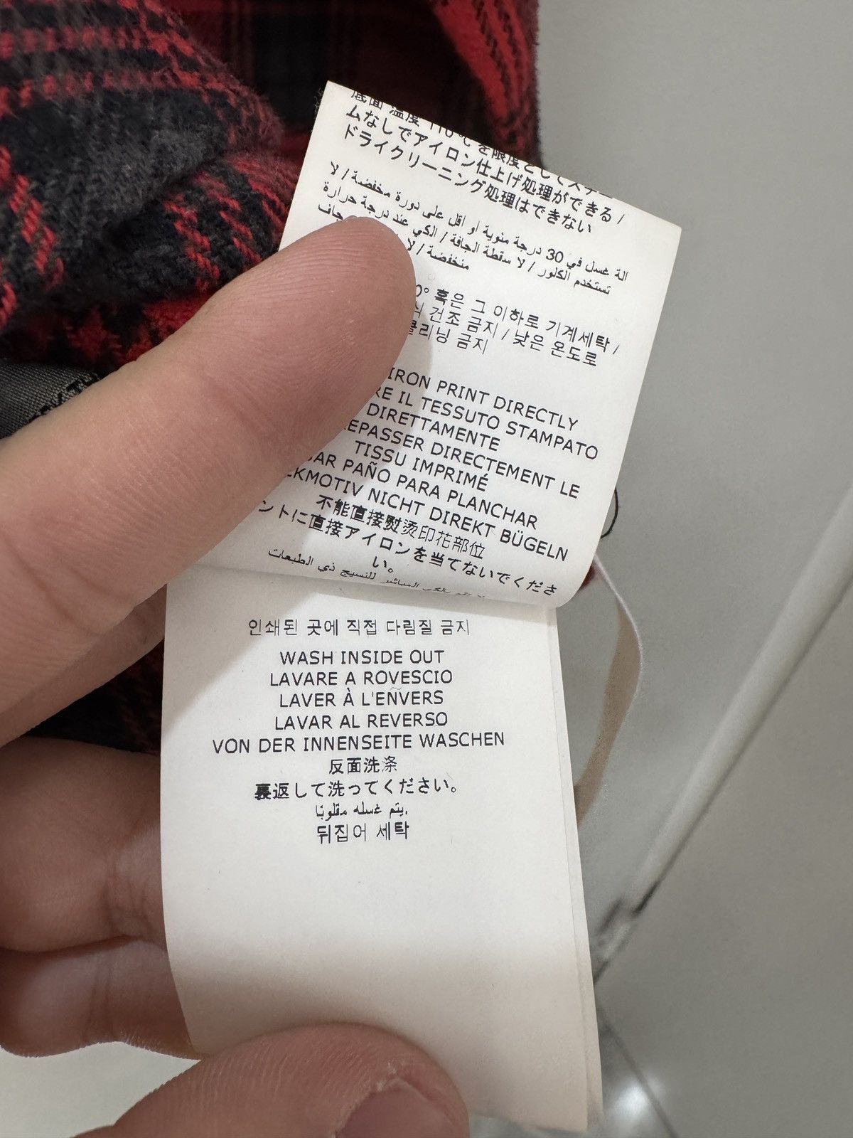 Off-White Off White Red Flannel Button Up Size US XS / EU 42 / 0 - 8 Thumbnail