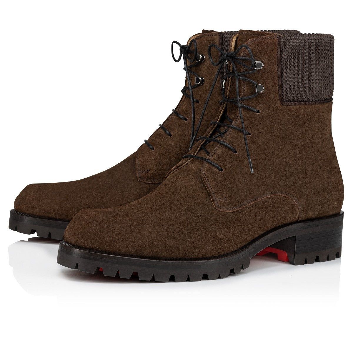 Christian Louboutin o1s1wg110125 Trapman Ankle Boots in Brown Size US 12 / EU 45 - 1 Thumbnail