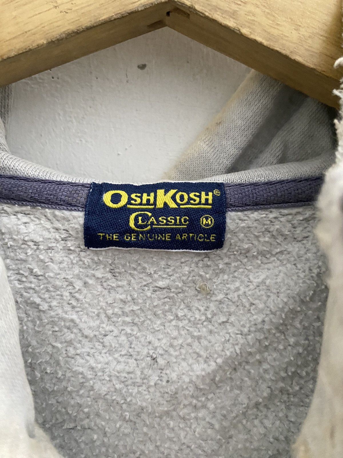 Oshkosh × Vintage 1980s oshkosh destroyed grunge hoodie Size US M / EU 48-50 / 2 - 11 Thumbnail