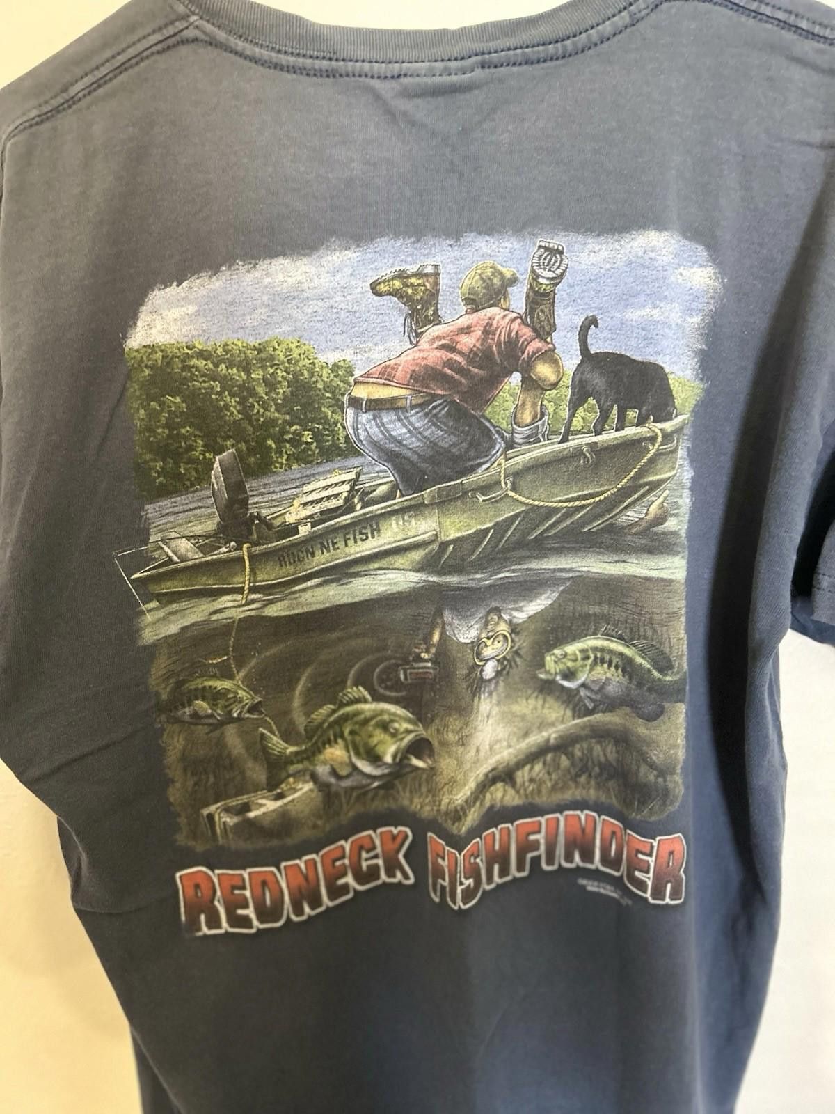 Gildan Red Neck Sportsman Mens T Shirt Size Large Short Sleeve Size US L / EU 52-54 / 3 - 3 Thumbnail