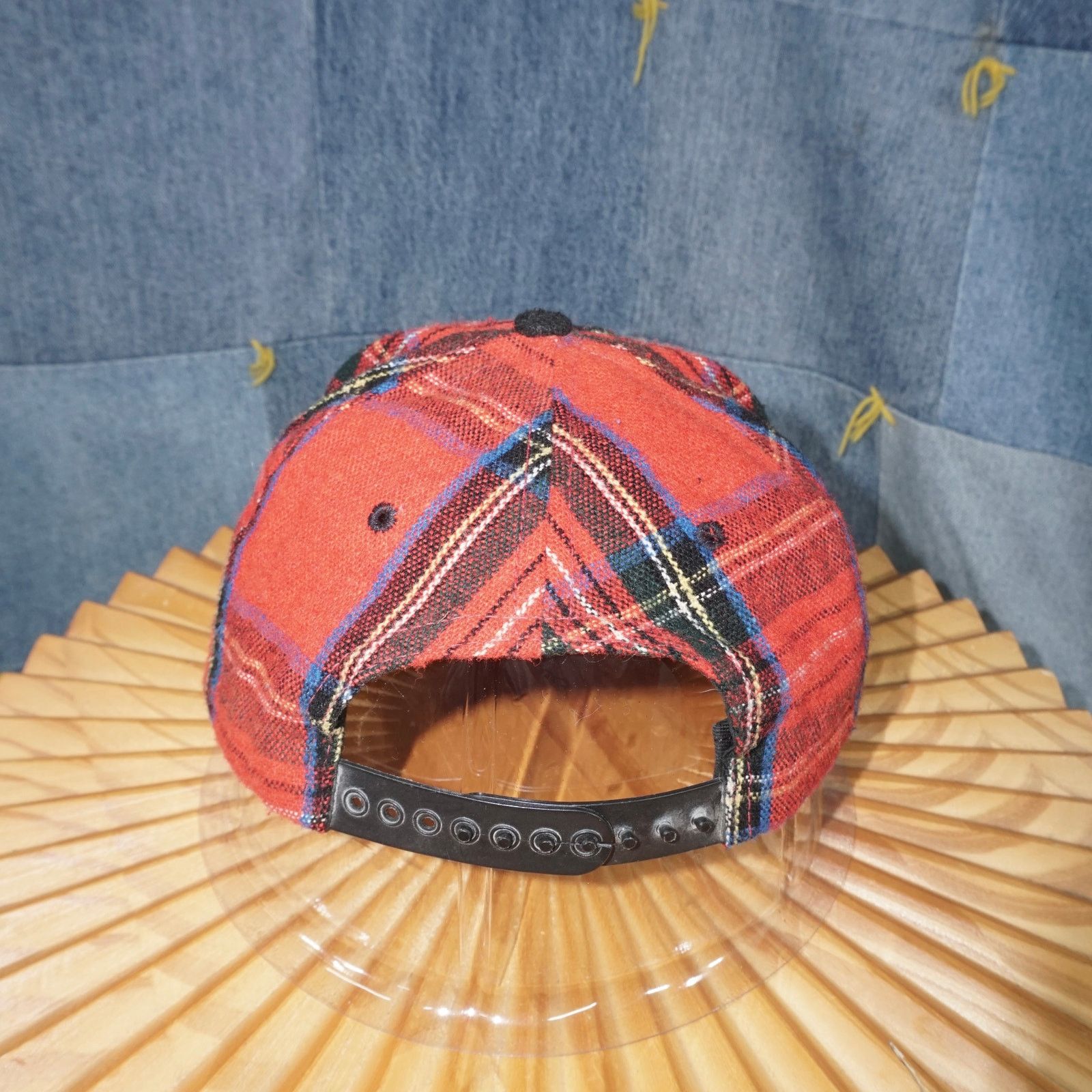 Hard Rock Cafe OSFA - Vintage Y2K hard Rock Cafe plaid embroider 1990s hat Size ONE SIZE - 5 Thumbnail