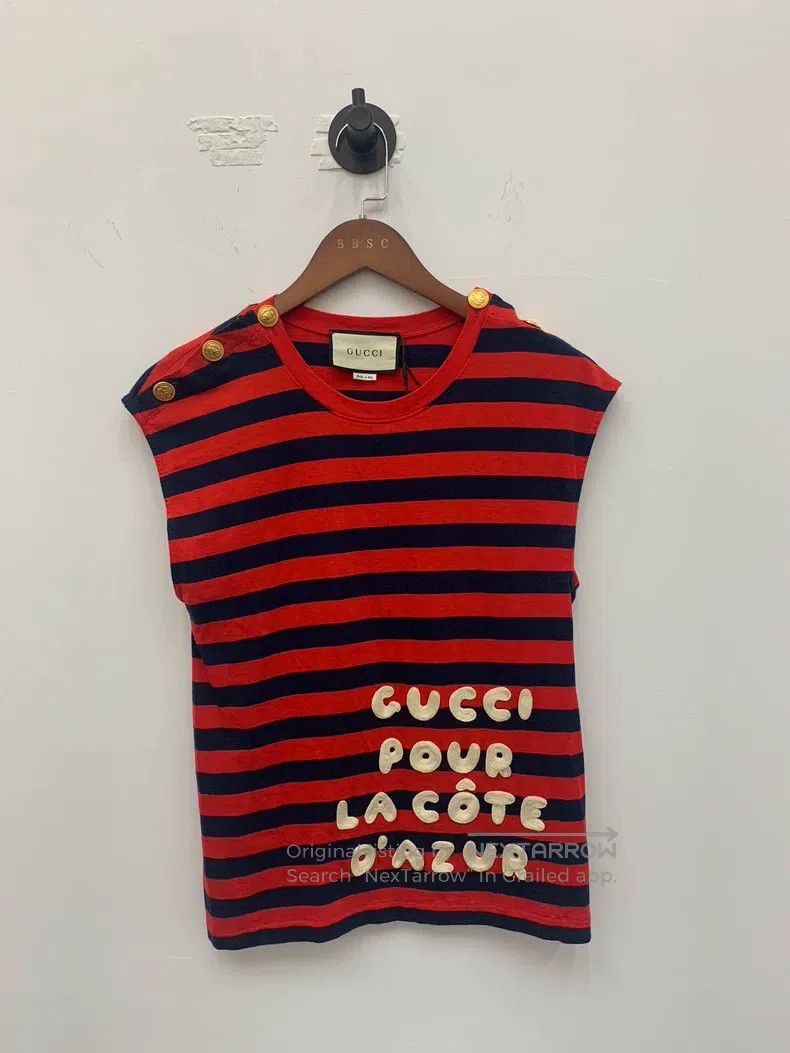 Gucci Gucci Classic red and black striped T-shirt Size US XS / EU 42 / 0 - 1 Thumbnail