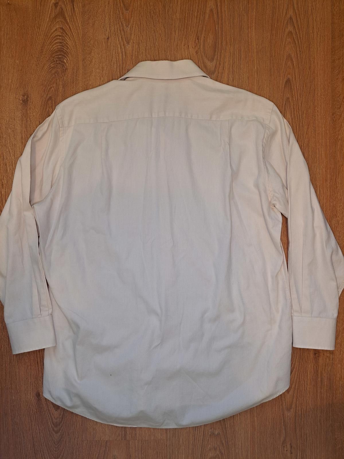 Hugo Boss Hugo Boss Dress Shirt Mens Medium 16-32/33 Beige 100% Cotton Size 38R - 7 Thumbnail