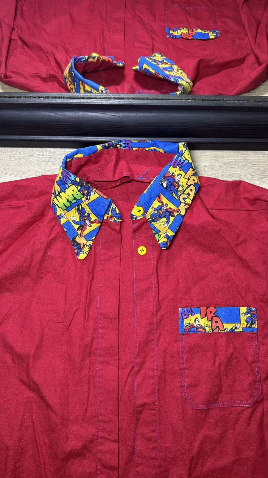 DC Comics Vintage 1990s Superman Long Sleeve Dress Shirt Size US L / EU 52-54 / 3 - 3 Thumbnail