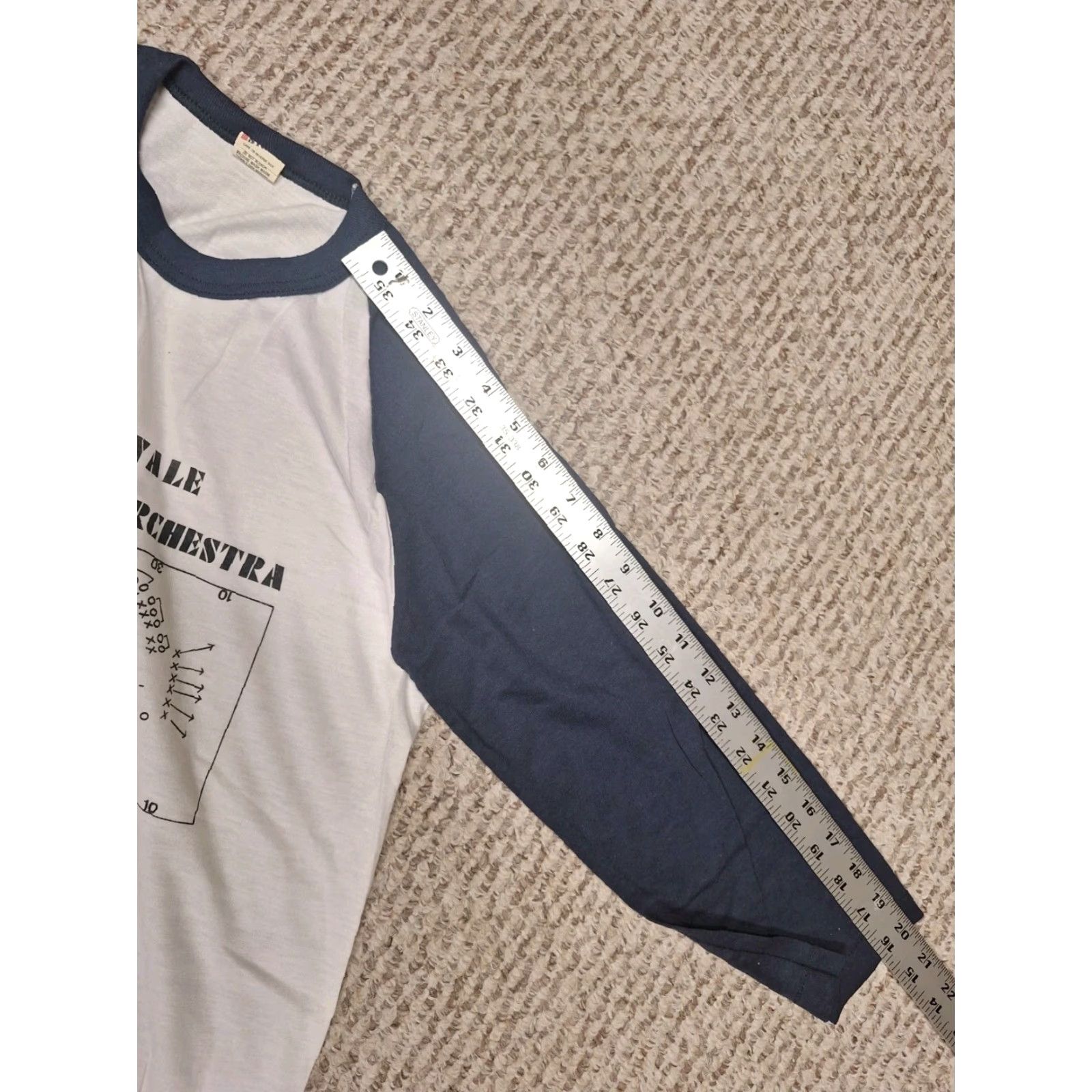 Vintage VINTAGE Yale University College Orchestra Symphony New Haven CT Ringer Shirt Men T-Shirt 80s White Cotton Short Sleeve Crew Neck S Size Broadway? Size US S / EU 44-46 / 1 - 5 Thumbnail