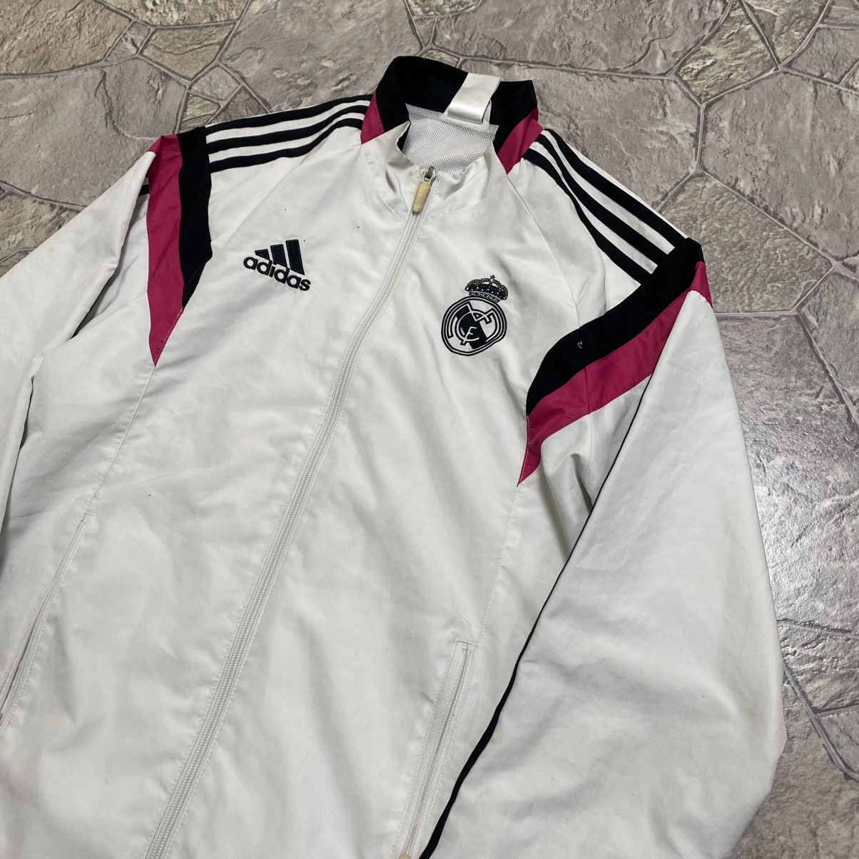 Adidas Vintage Adidas Real Madrid Football Jacket Soccer Track Top Size US S / EU 44-46 / 1 - 2 Thumbnail