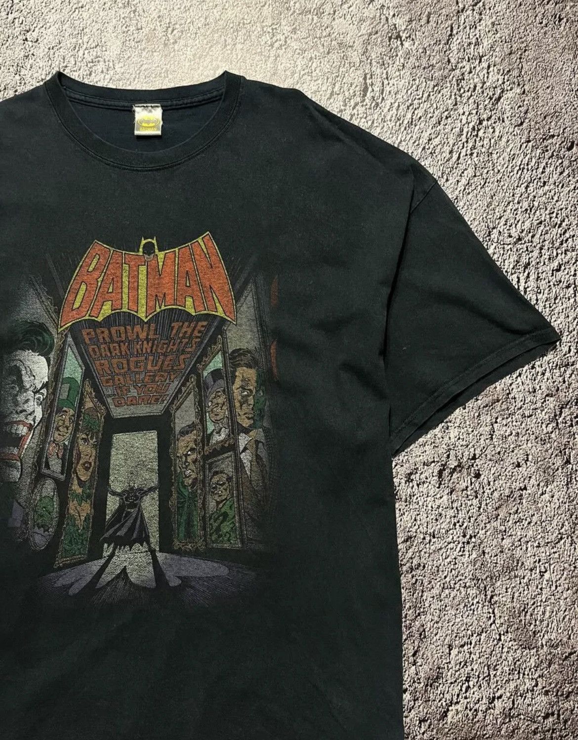 DC Comics × Unknown London × Vintage Vintage Batman Logo T-Shirt DC Comics Gotham Big Print Size US XXL / EU 58 / 5 - 3 Thumbnail