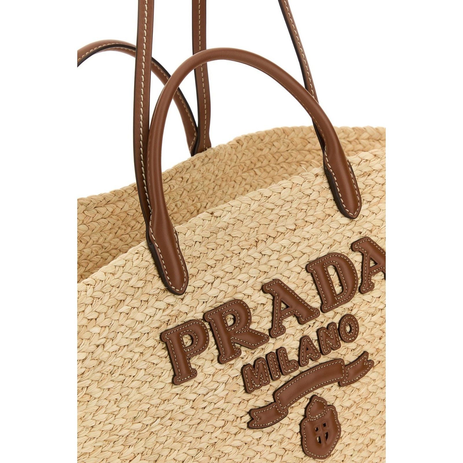 Prada PRADA Crochet Natural Large Tote Bag New & Authentic Size ONE SIZE - 4 Thumbnail