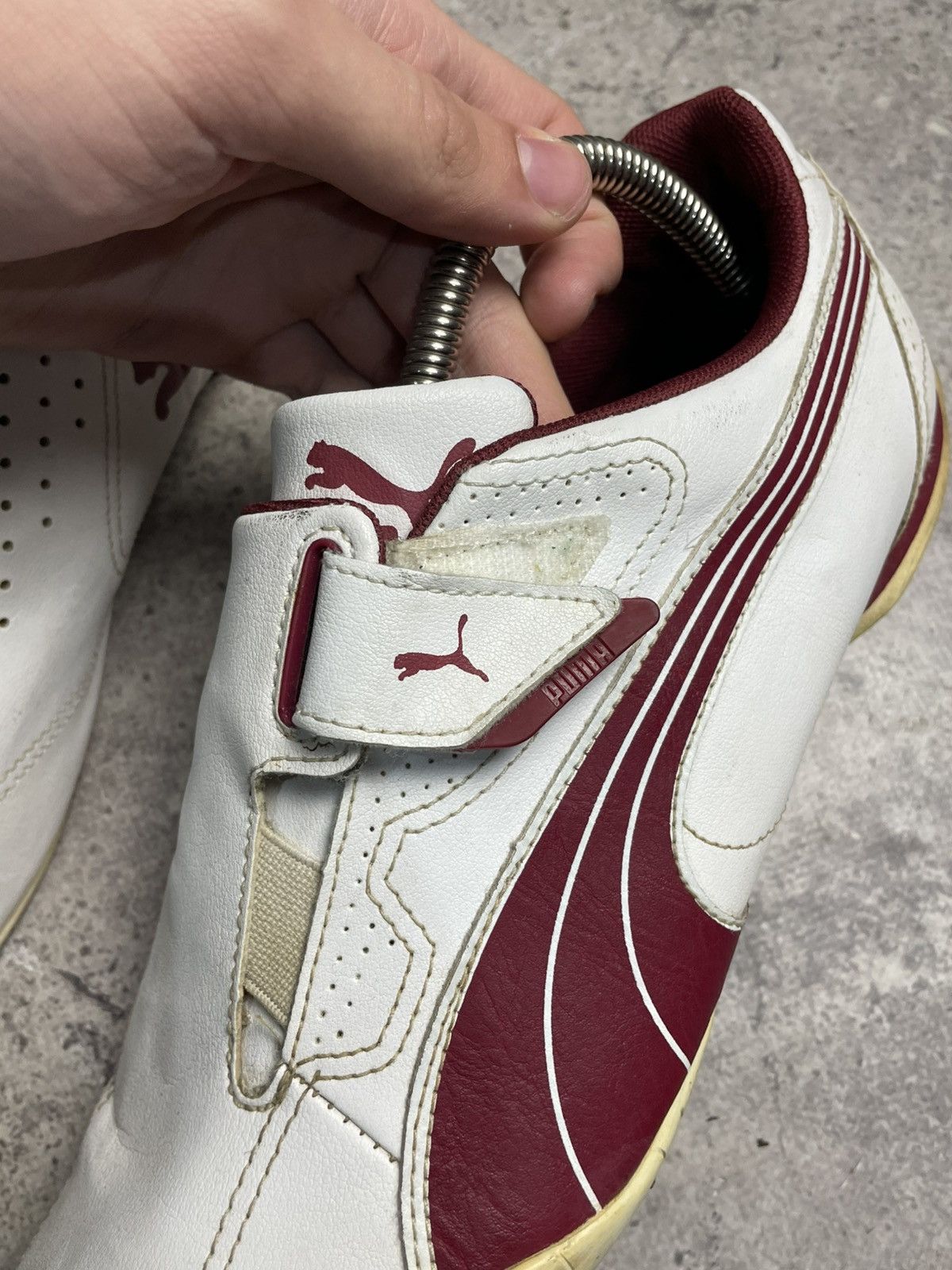 Puma Puma Vintage Burgundy/White Leather Shoes Size US 9 / EU 42 - 4 Thumbnail