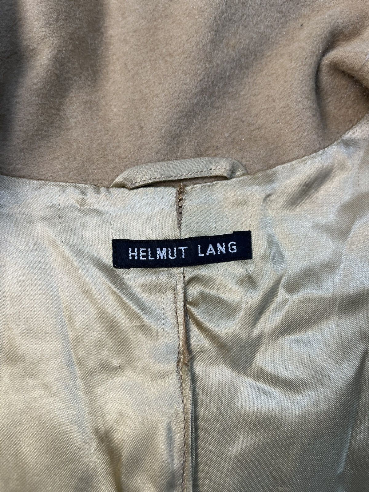 Helmut Lang Helmut Lang AW97 Funnel Neck Long Coat Size US XXS / EU 40 - 7 Thumbnail