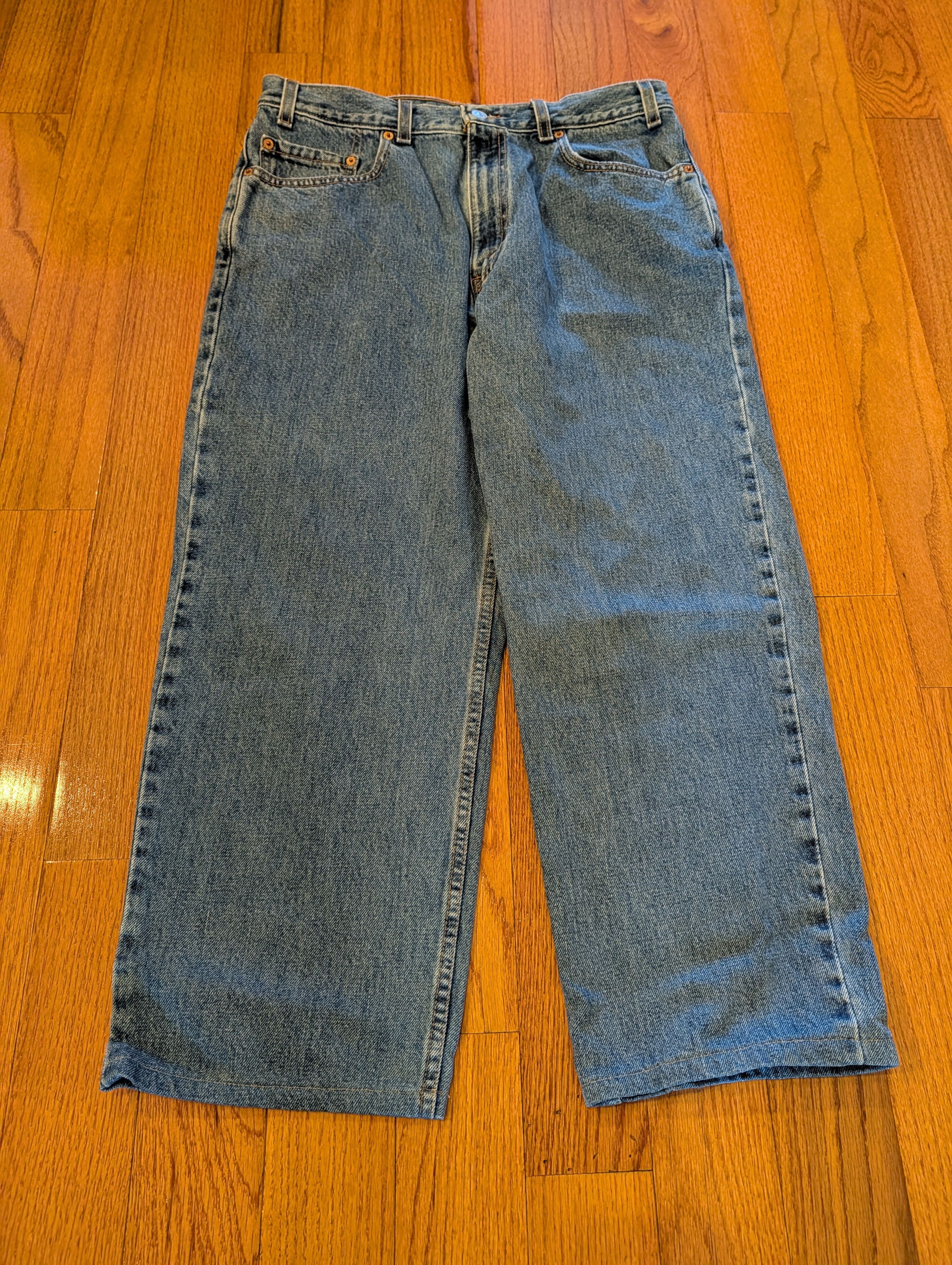 Levi's Vintage 90s Levi's 550 34x25 Men's Relaxed Fit Jeans (READ) Size US 34 / EU 50 - 5 Thumbnail