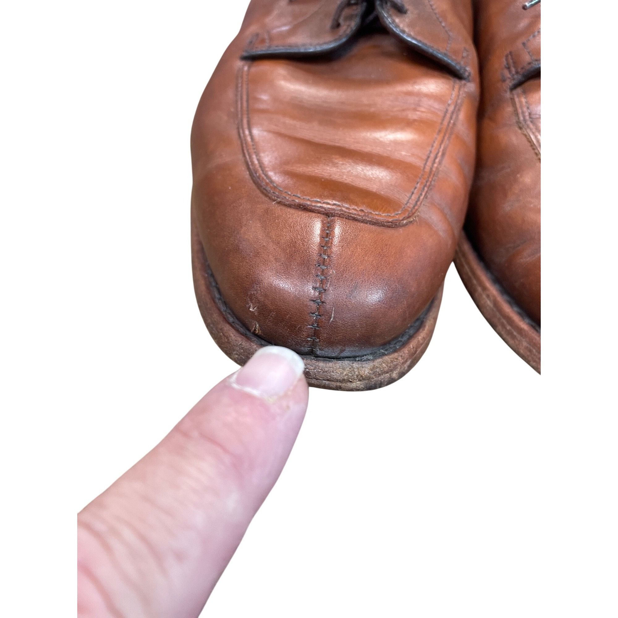 Allen Edmonds Allen Edmonds Delray Mens brown leather derby oxfords shoes Size US 9 / EU 42 - 12 Thumbnail