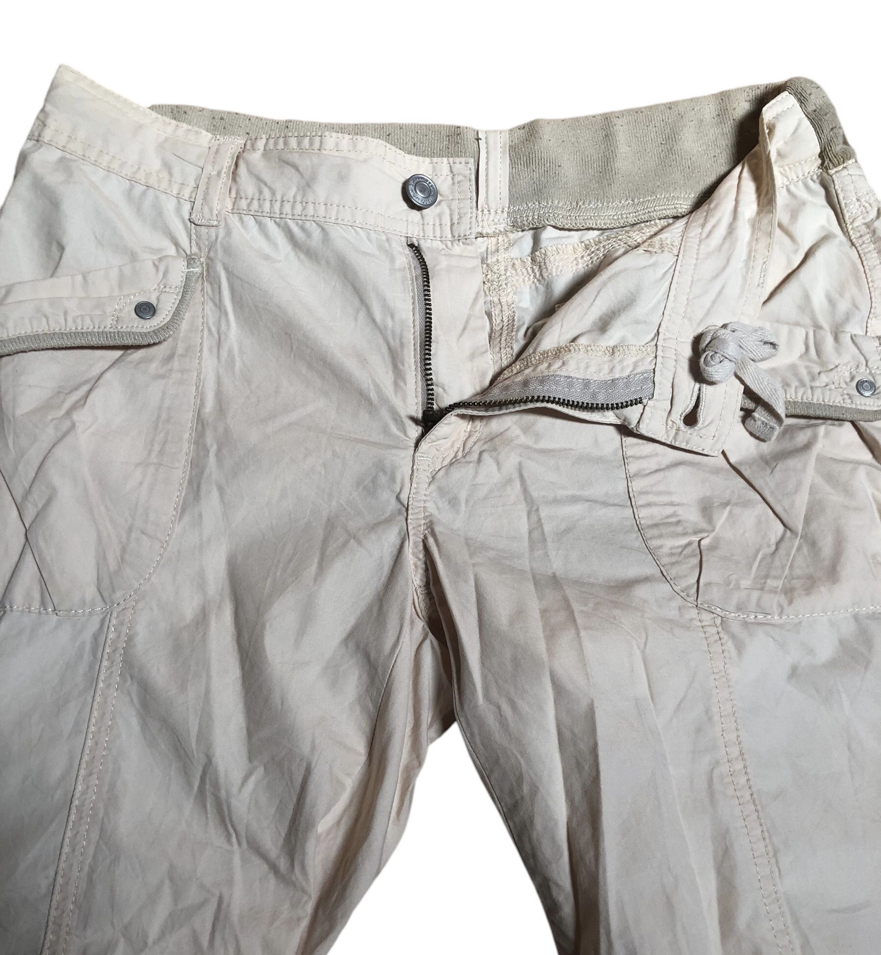 If Six Was Nine × Le Grande Bleu (L.G.B.) Womens Flare Bomber Parachute Cargo Pants Trousers Japan Size 30" / US 8 / IT 44 - 4 Thumbnail
