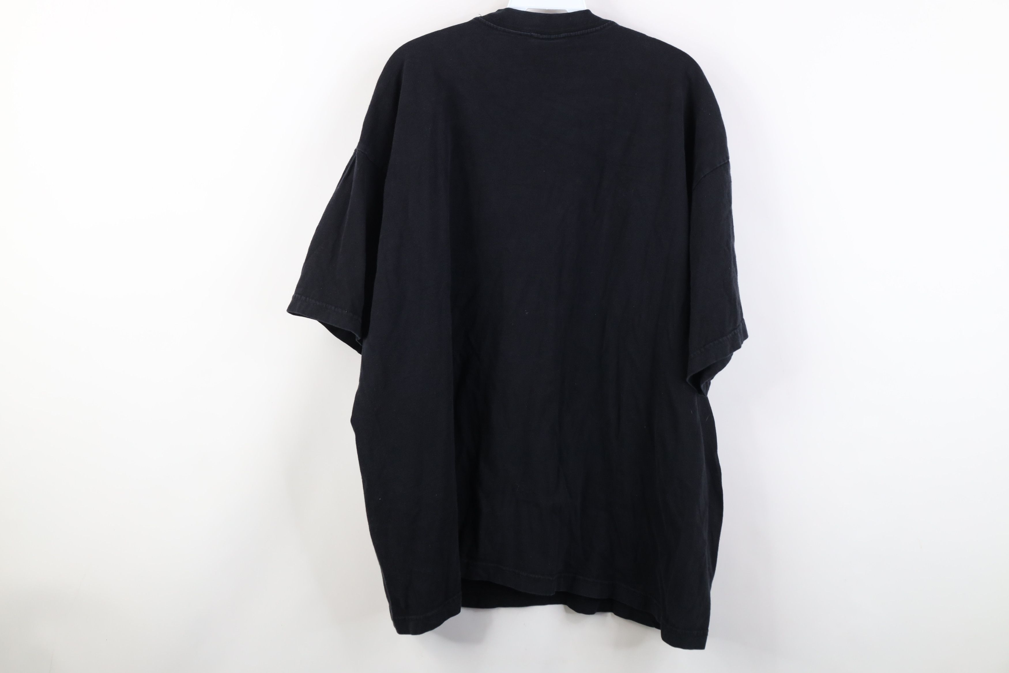 Vintage Vintage Y2K Streetwear Hustle King Skull Crown T-Shirt Black Size US XXL / EU 58 / 5 - 12 Thumbnail