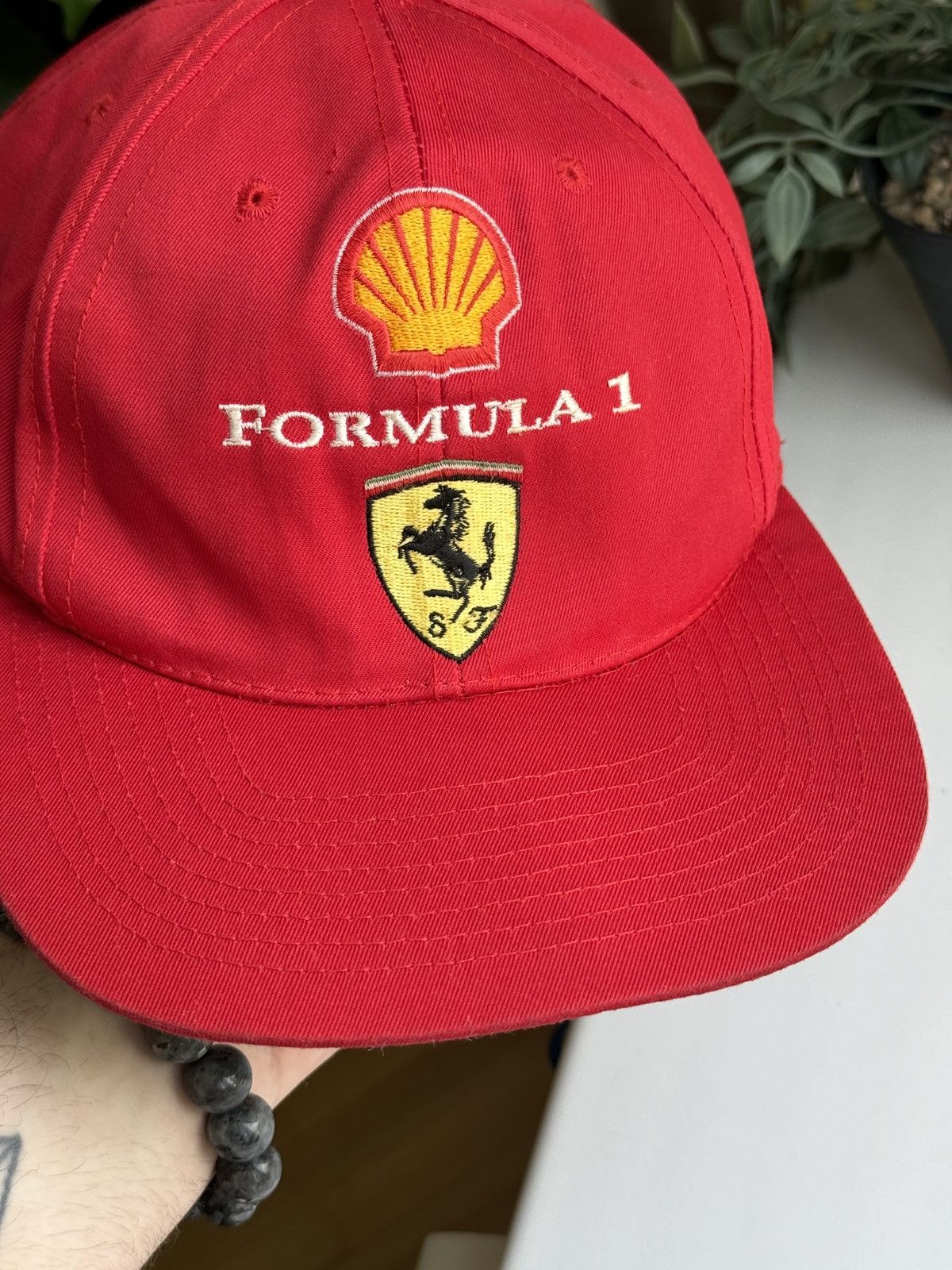 Ferrari Vintage 90s Ferrari Shell Formula 1 Cap Red Size ONE SIZE - 5 Thumbnail